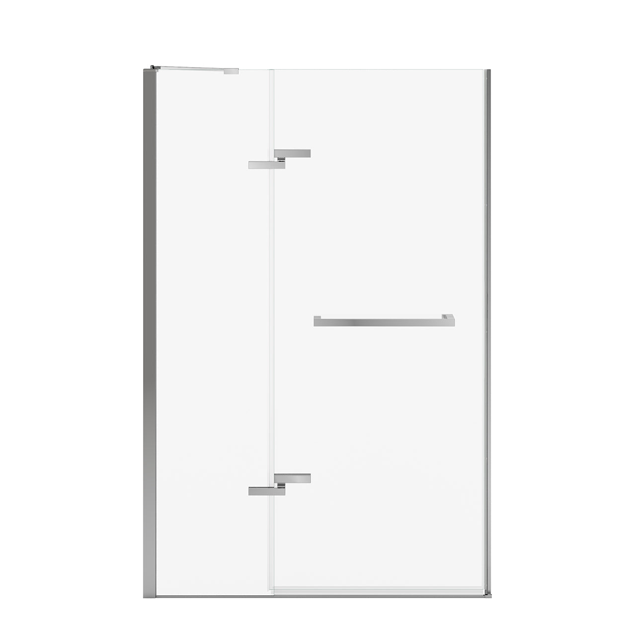 Maax Reveal Sleek 71 44-47 x 71 1/2 in. 8mm Pivot Shower Door for Alcove Installation with Clear glass