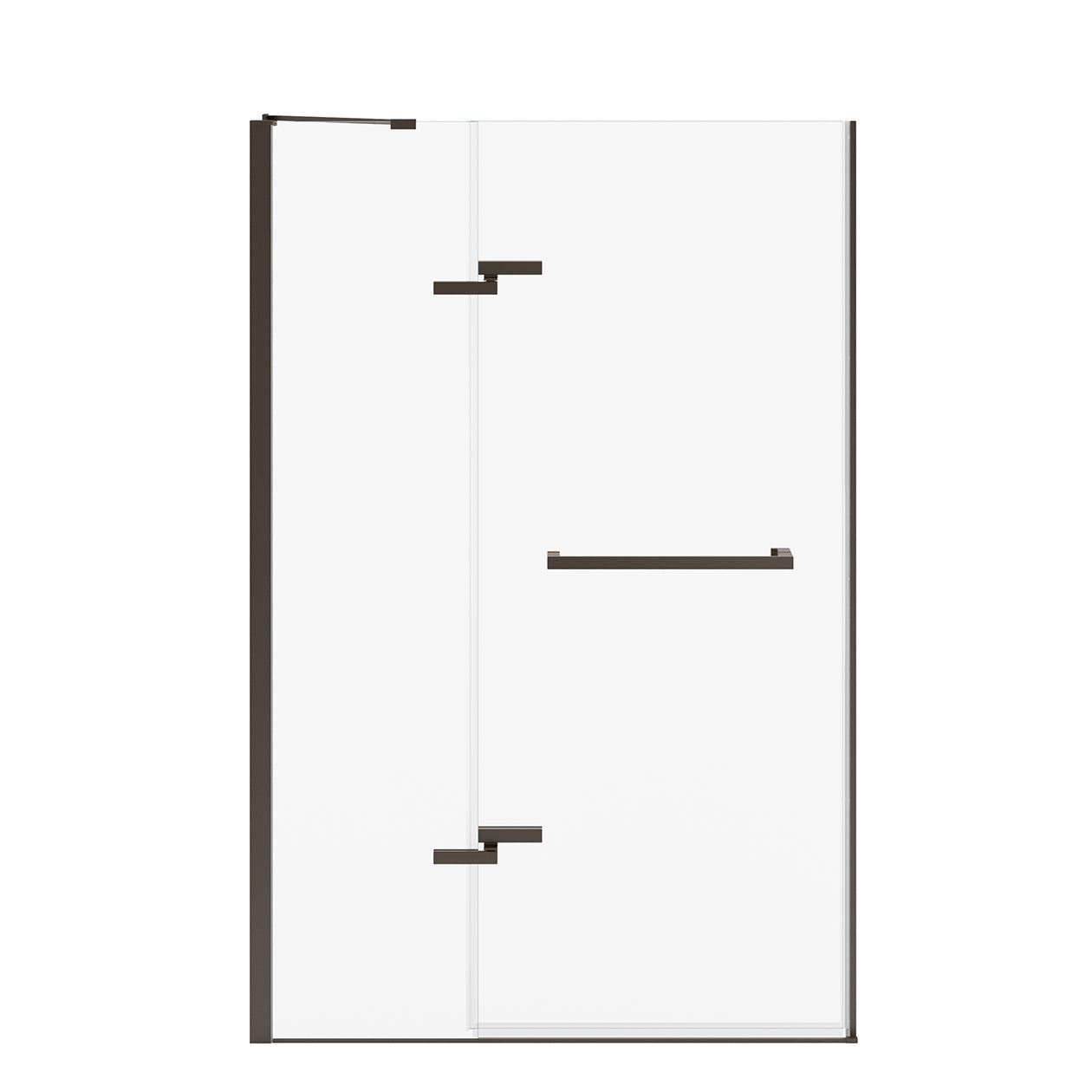 Maax Reveal Sleek 71 44-47 x 71 1/2 in. 8mm Pivot Shower Door for Alcove Installation with Clear glass
