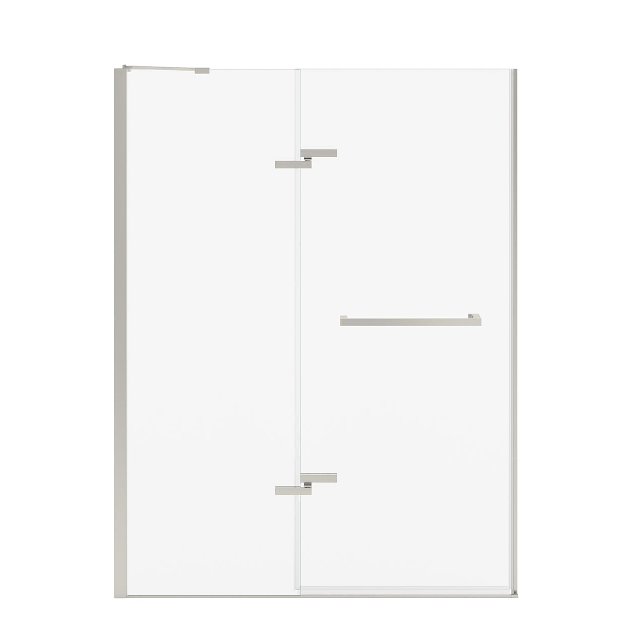 Maax Reveal Sleek 71 51 1/2-54 1/2 x 71 1/2 in. 8 mm Pivot Shower Door for Alcove Installation with Clear glass