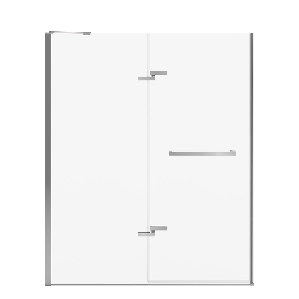 Maax Reveal Sleek 71 56-59 x 71 1/2 in. 8mm Pivot Shower Door for Alcove Installation with Clear glass