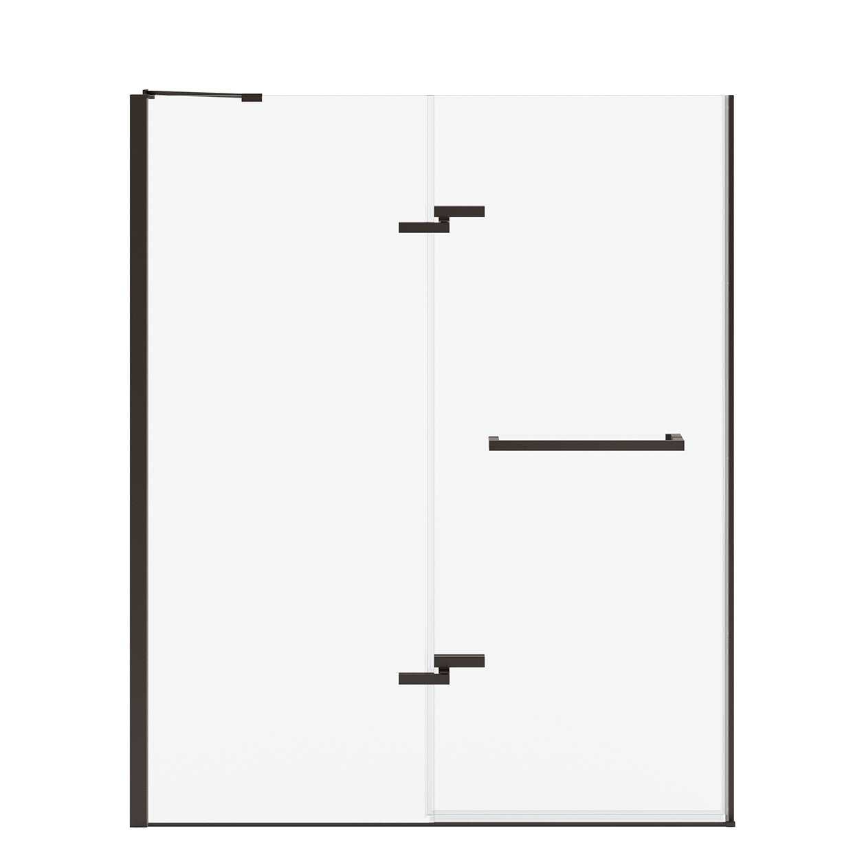 Maax Reveal Sleek 71 56-59 x 71 1/2 in. 8mm Pivot Shower Door for Alcove Installation with Clear glass