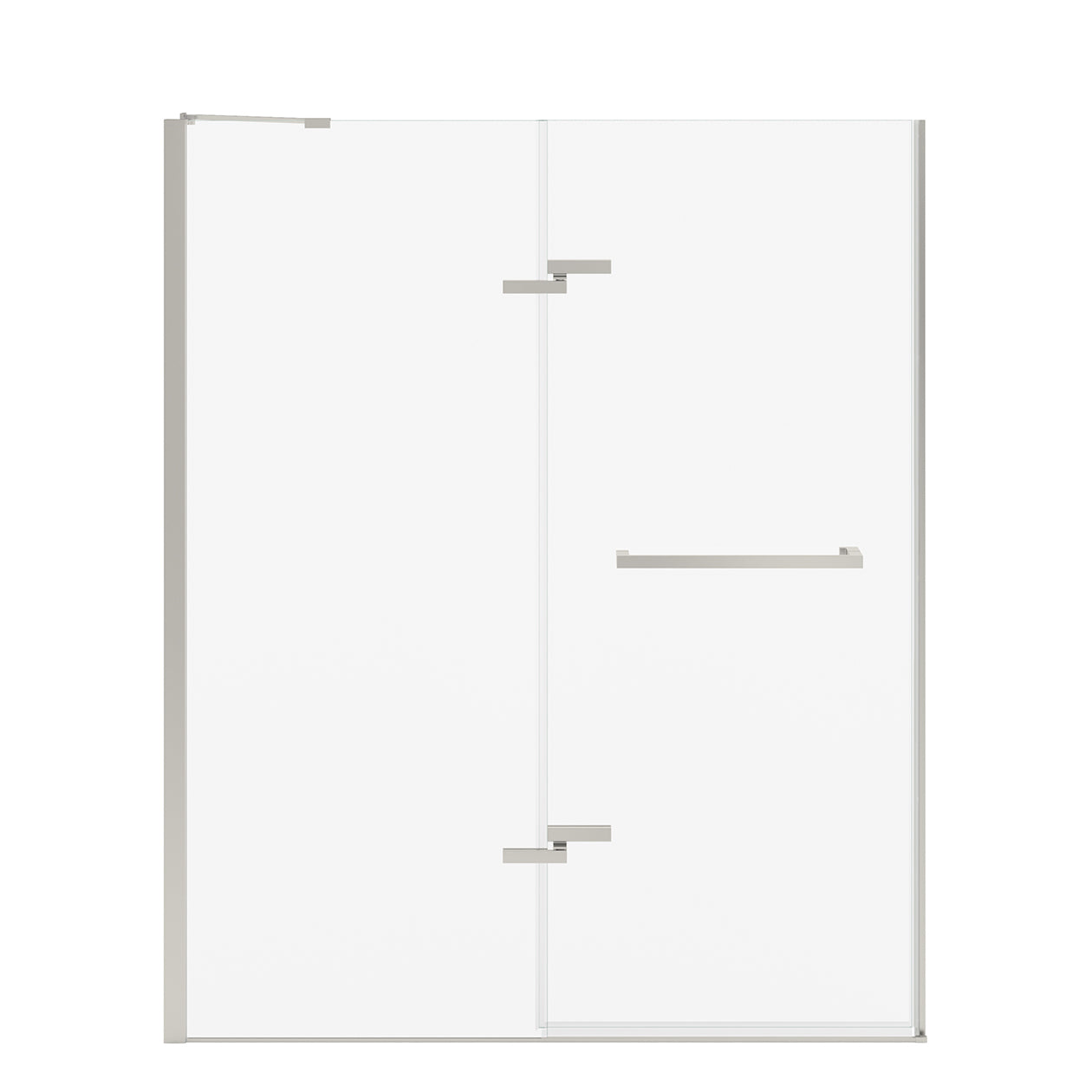 Maax Reveal Sleek 71 56-59 x 71 1/2 in. 8mm Pivot Shower Door for Alcove Installation with Clear glass