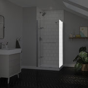 Maax Reveal Sleek 71 Return Panel for 36 in. Base with Clear glass