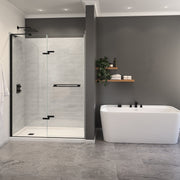 Maax Capella 78 56-59 x 78 in. 8 mm Pivot Shower Door for Alcove Installation with GlassShield® glass