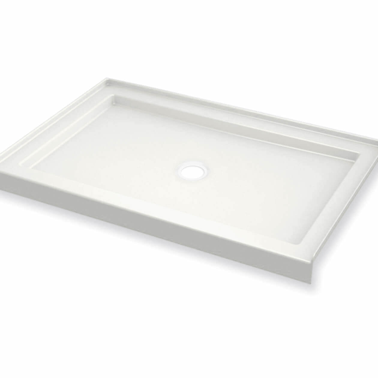 Maax B3Round 4834 Acrylic Shower Base with Center Drain