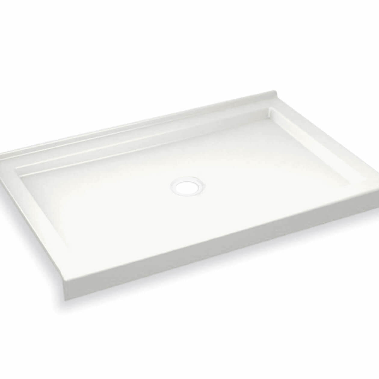 Maax B3Round 4834 Acrylic Shower Base with Center Drain