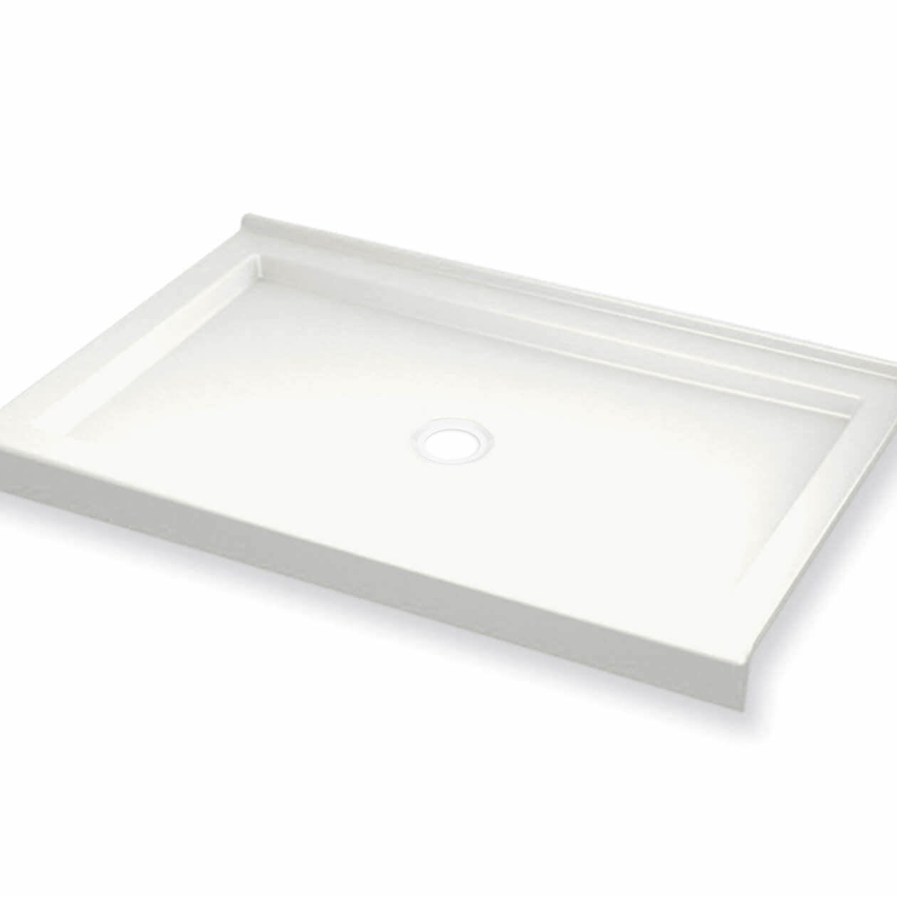 Maax B3Round 4834 Acrylic Shower Base with Center Drain