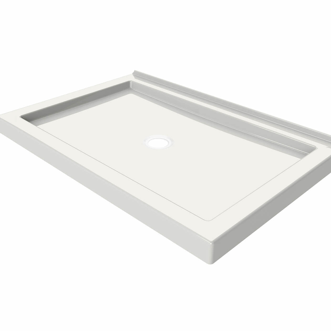 Maax B3Round 4834 Acrylic Shower Base with Center Drain