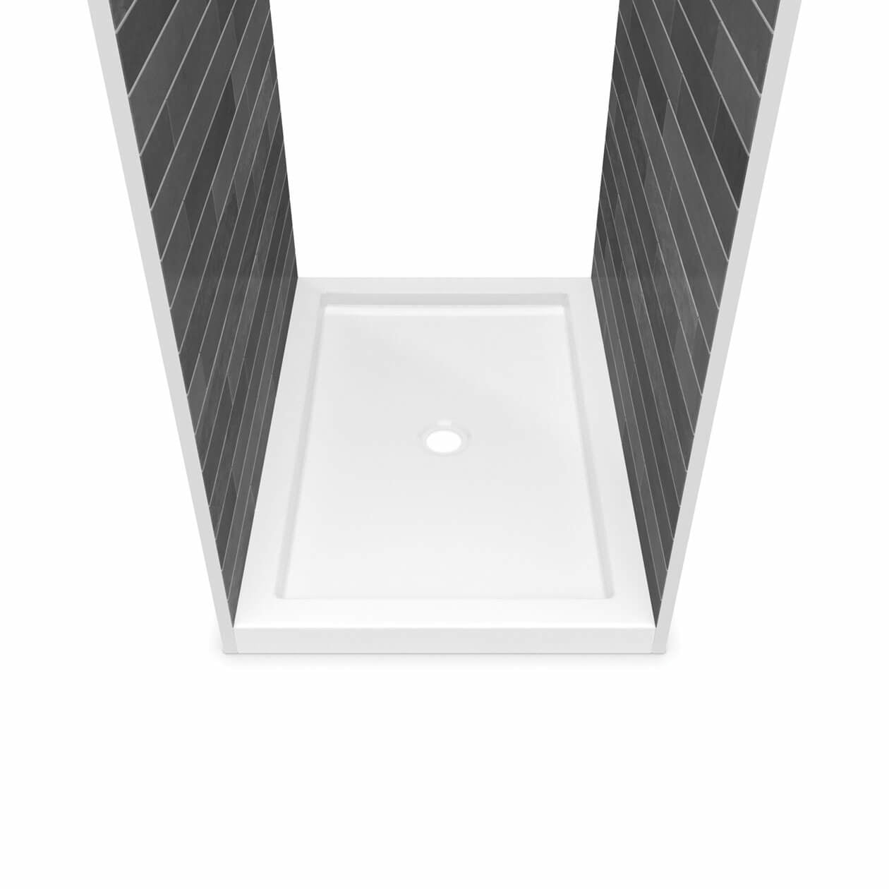 Maax B3Round 4834 Acrylic Shower Base with Center Drain