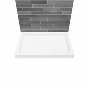 Maax B3Round 4836 Acrylic Shower Base with Center Drain