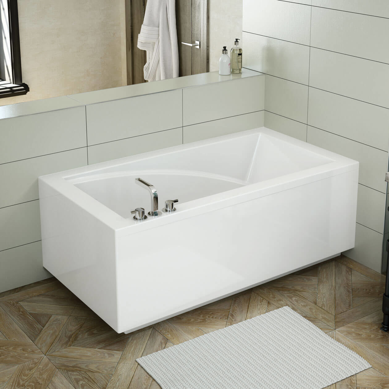 Maax ModulR 6032 (With Armrests) Acrylic Corner Right Bathtub
