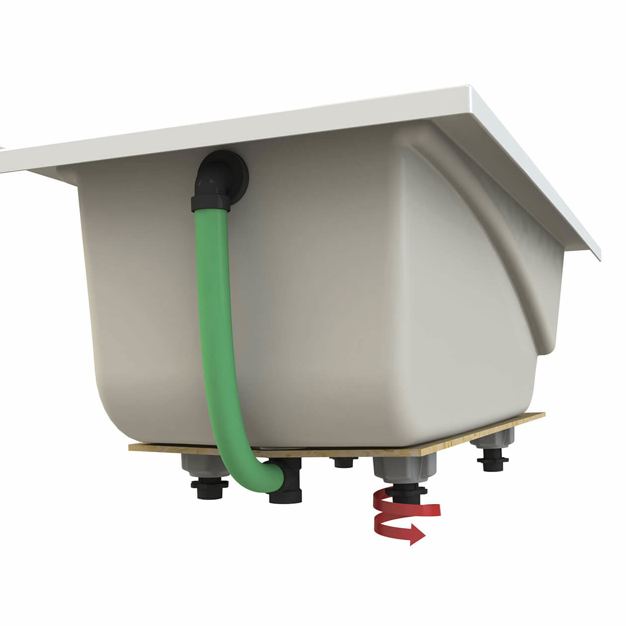 Maax ModulR 6032 (Without Armrests) Acrylic Corner Right Bathtub