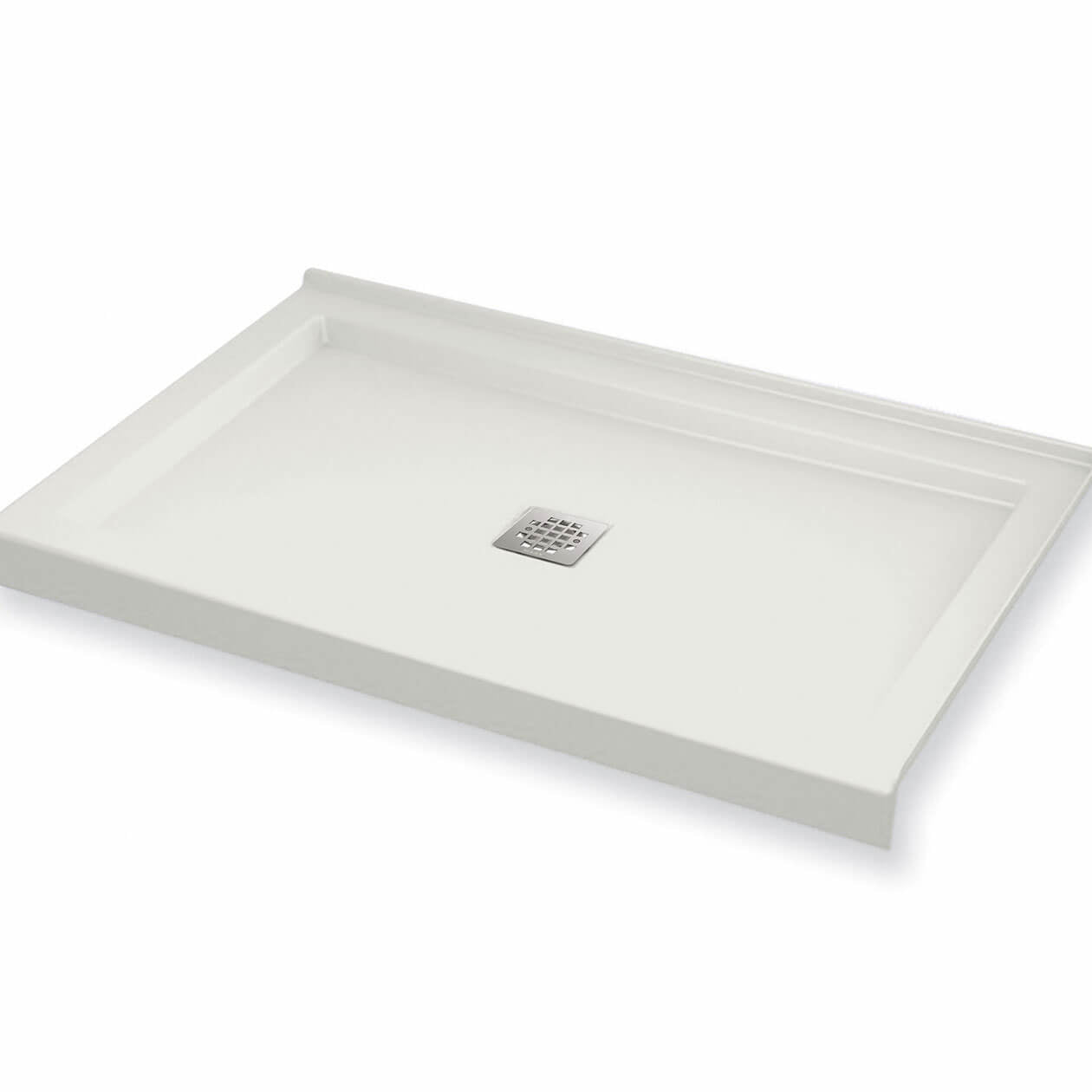 Maax B3Square 4834 Acrylic Shower Base with Anti-slip Bottom with Center Drain