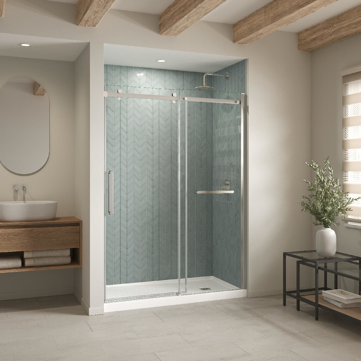 Maax B3Square 6030 Acrylic Shower Base with Drain