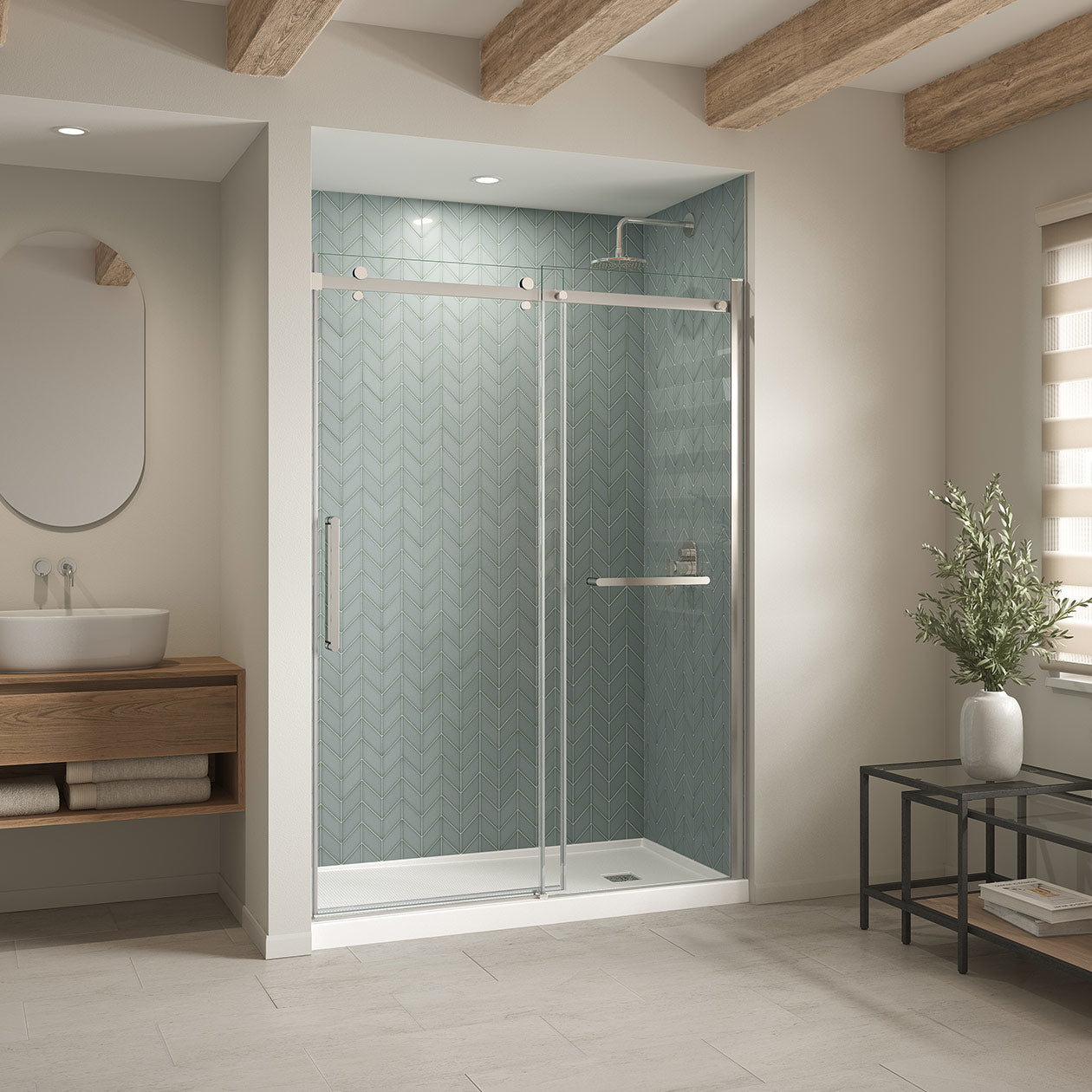 Maax B3X 6032 Acrylic Alcove Shower Base with Right-Hand Drain