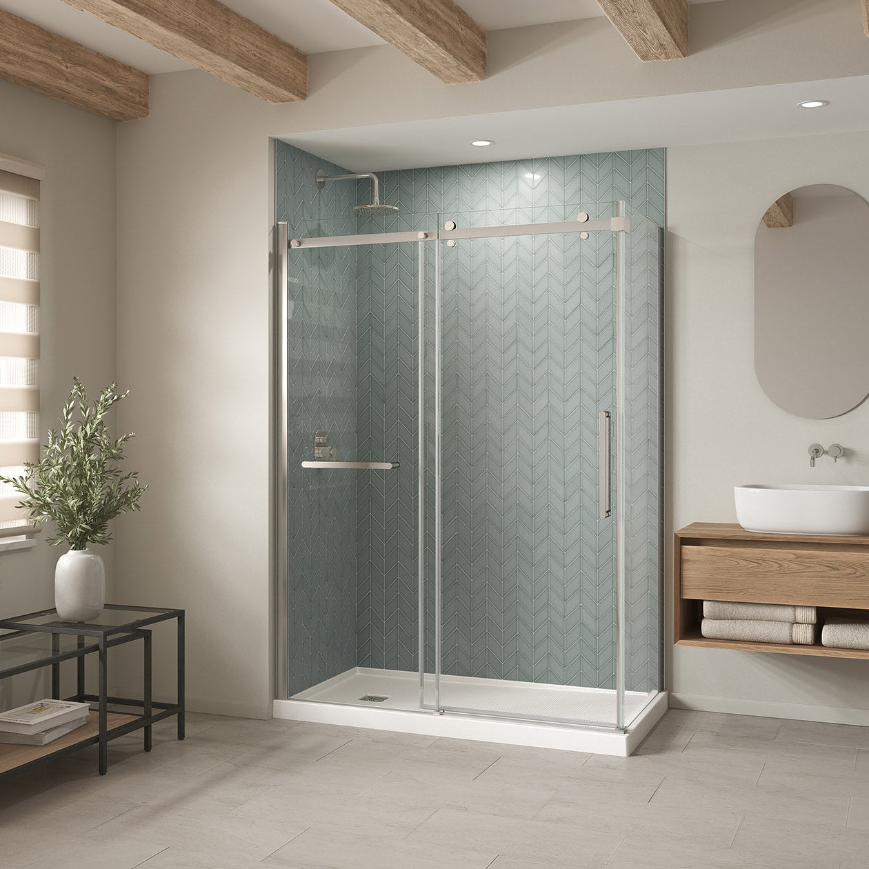 Maax B3X 6032 Acrylic Shower Base with Anti-slip Bottom
