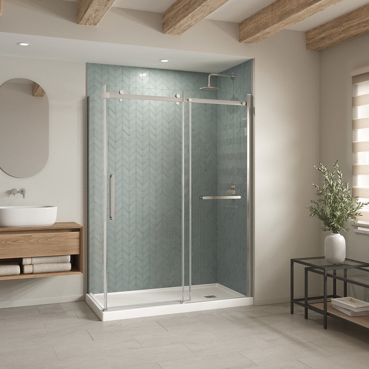 Maax B3X 6032 Acrylic Shower Base with Right-Hand Drain