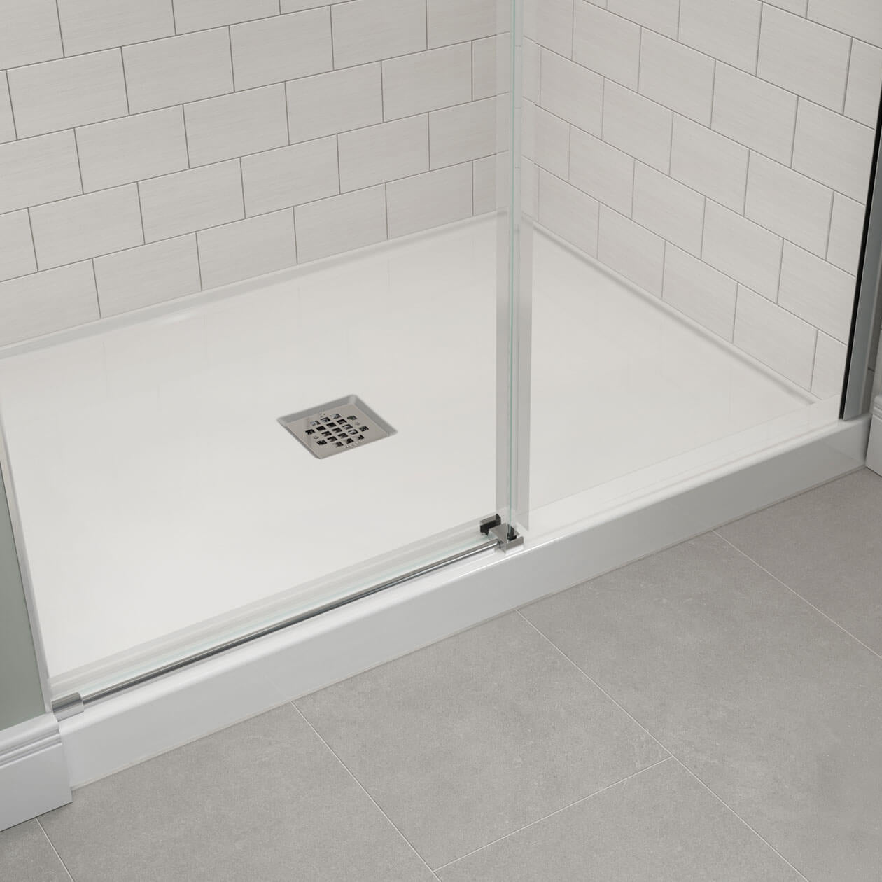 Maax B3X 4836 Acrylic Shower Base with Center Drain 420030