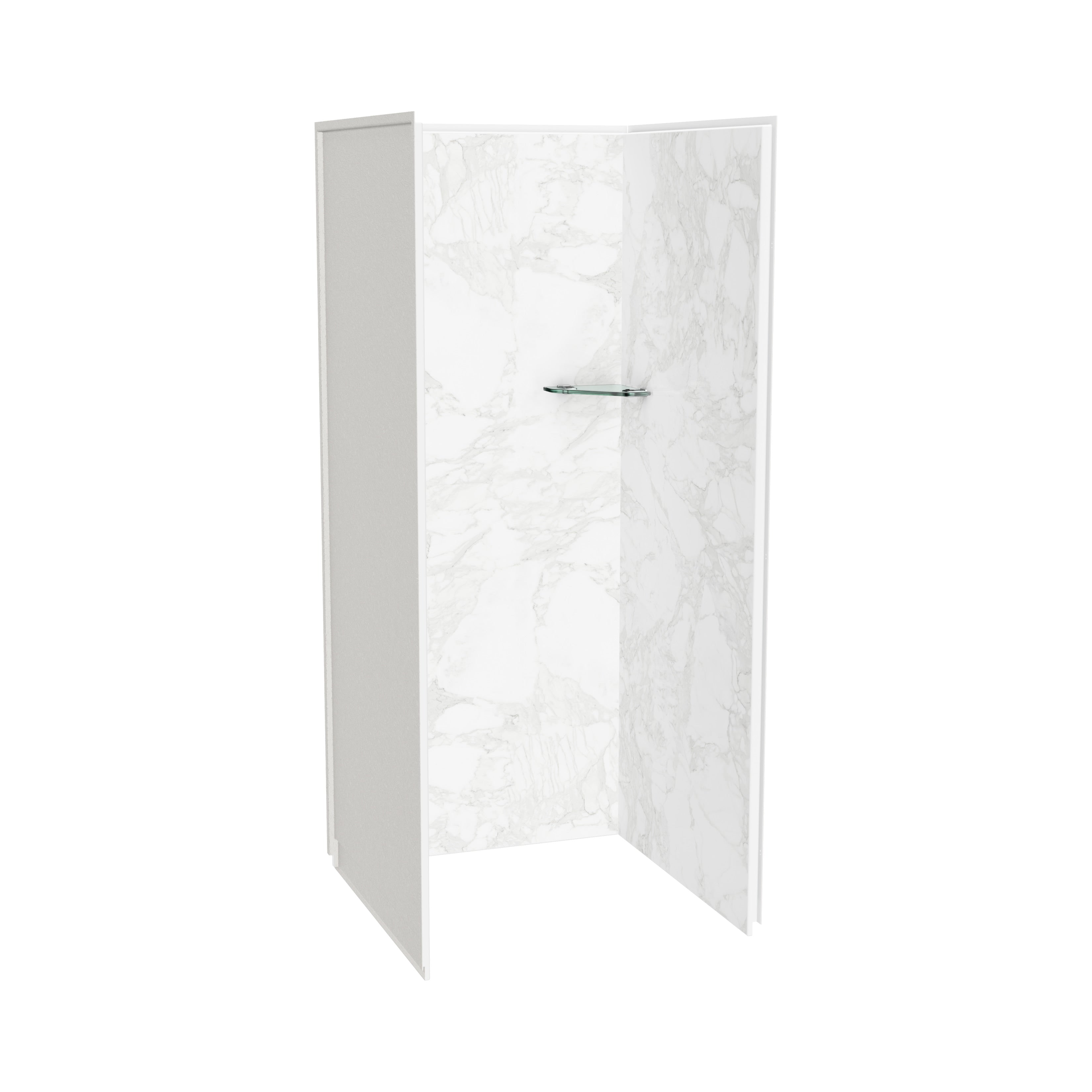 Maax Utile 3636 Composite Direct-to-Stud Three-Piece Alcove Shower Wall Kit