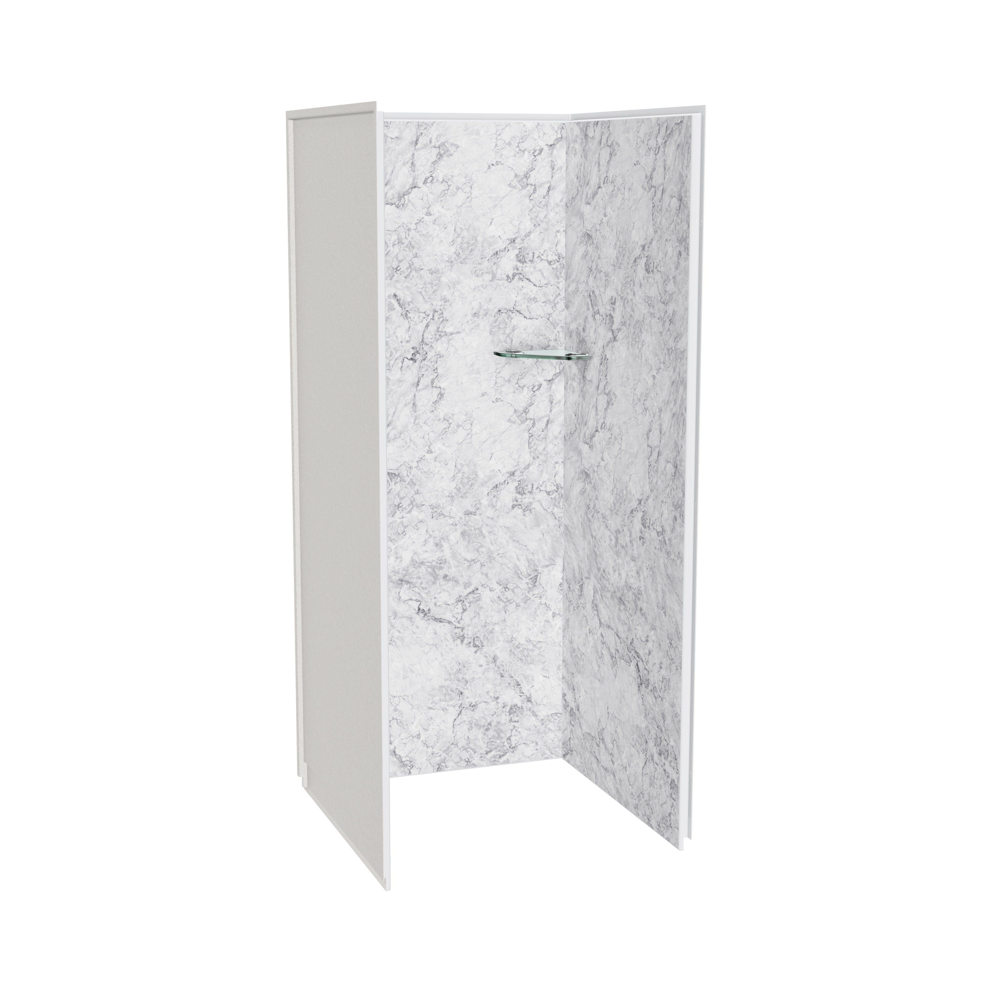 Maax Utile 3636 Composite Direct-to-Stud Three-Piece Alcove Shower Wall Kit