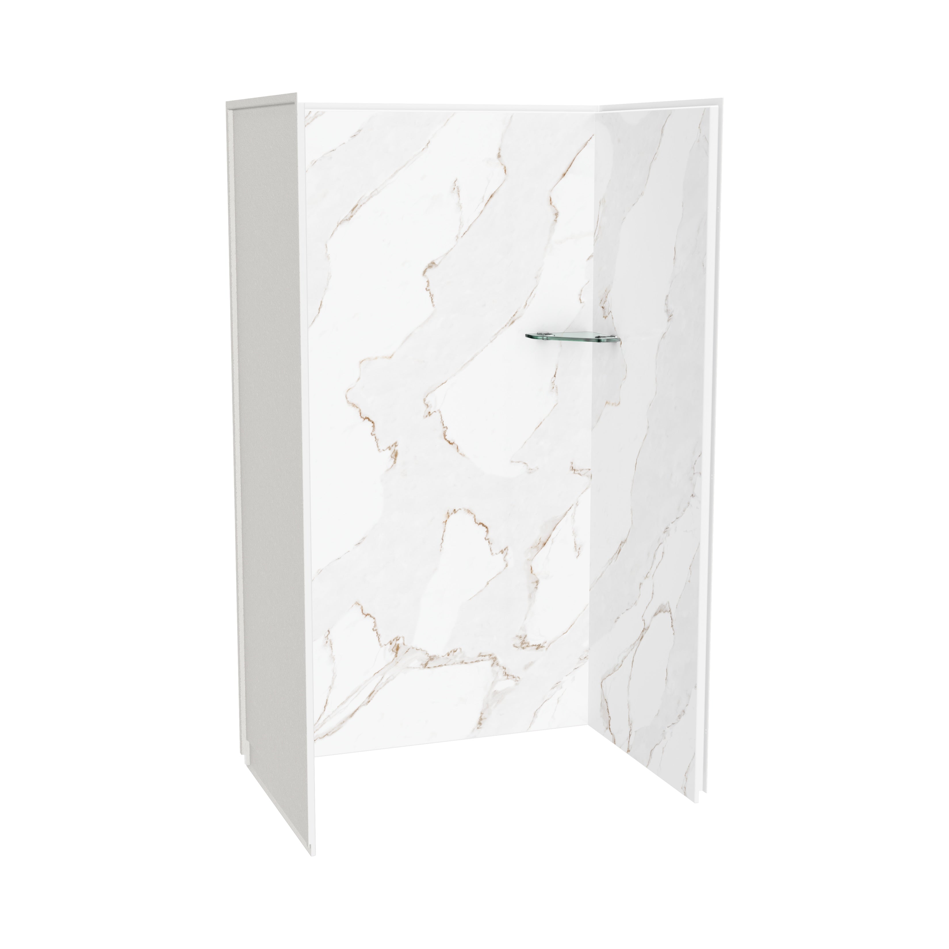 Maax Utile 4832 Composite Direct-to-Stud Three-Piece Alcove Shower Wall Kit