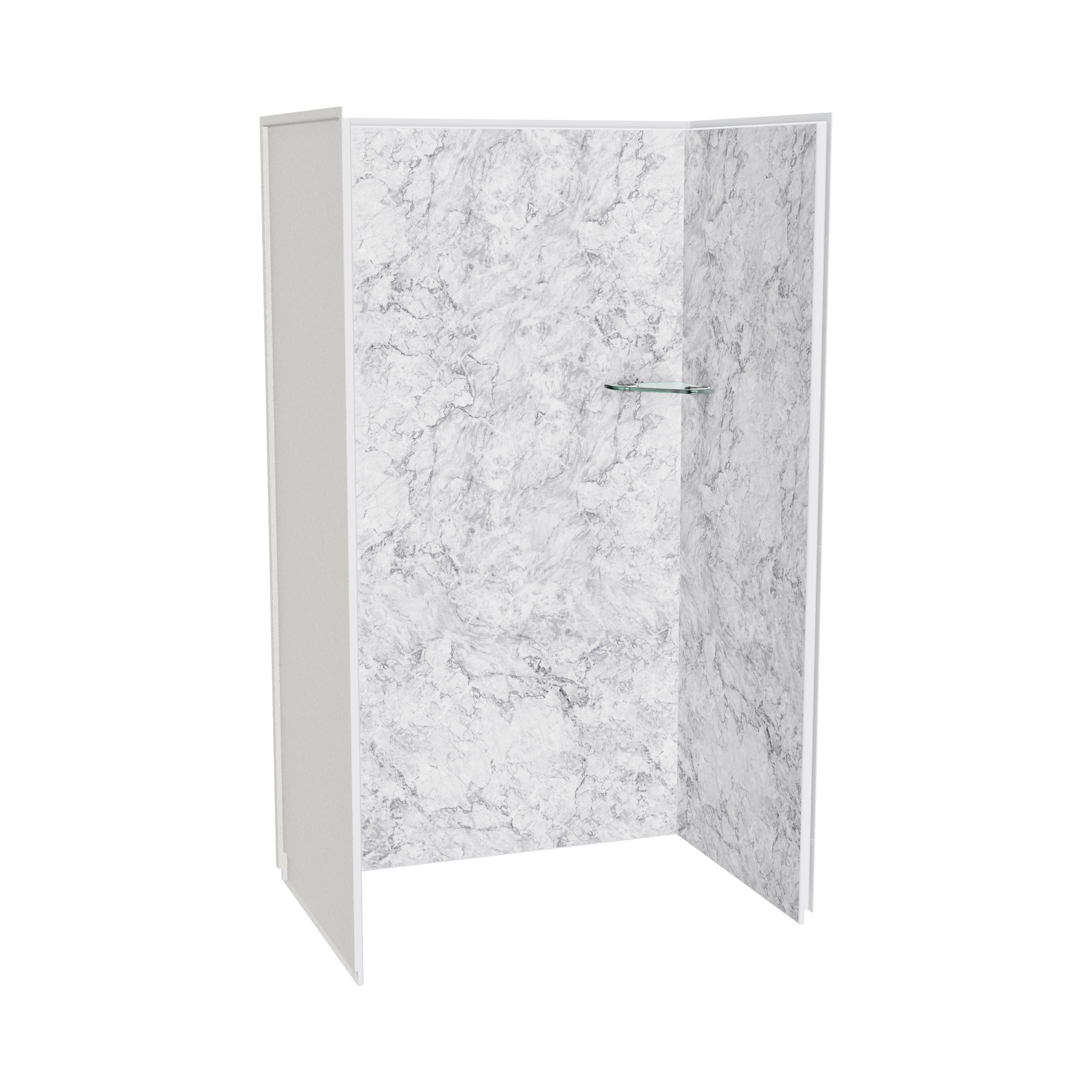 Maax Utile 4832 Composite Direct-to-Stud Three-Piece Alcove Shower Wall Kit