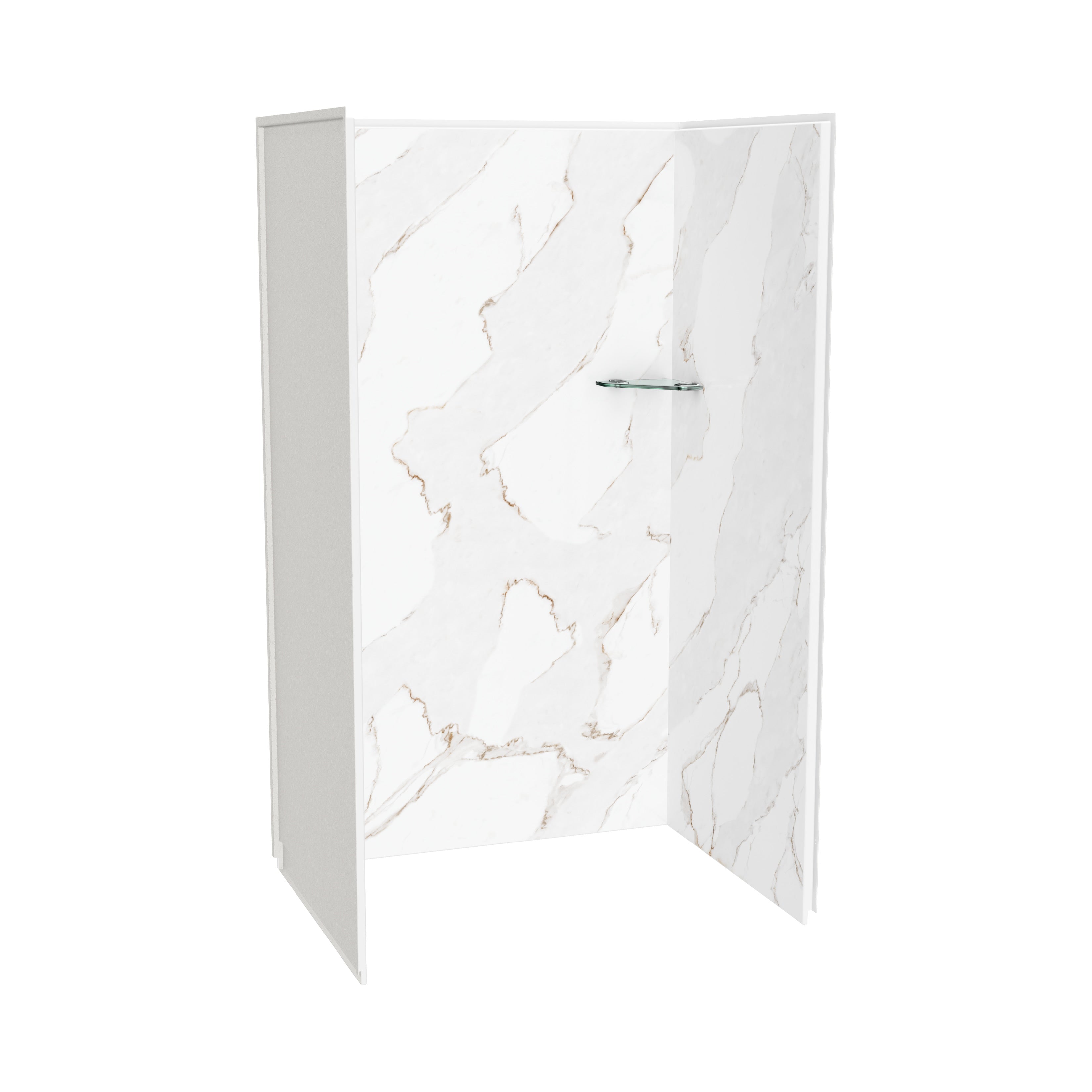 Maax Utile 4836 Composite Direct-to-Stud Three-Piece Alcove Shower Wall Kit