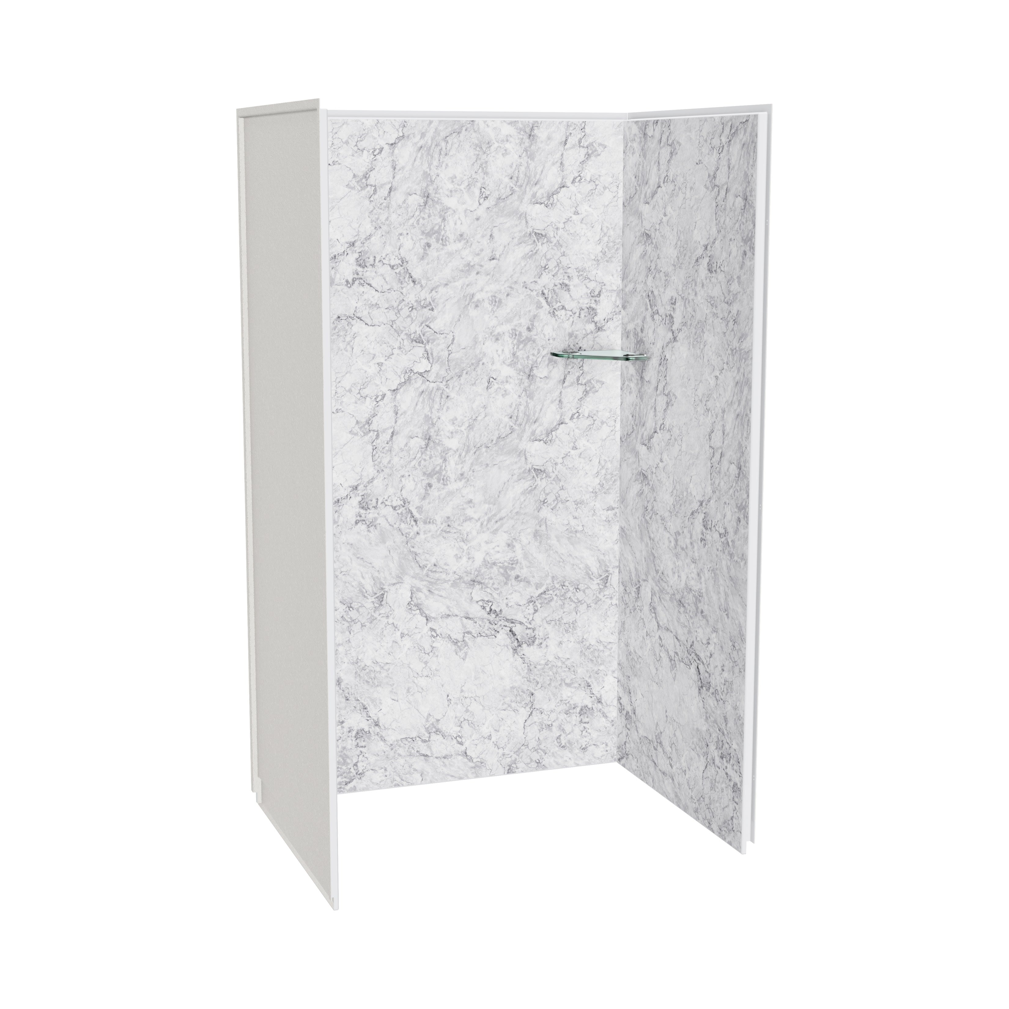 Maax Utile 4836 Composite Direct-to-Stud Three-Piece Alcove Shower Wall Kit