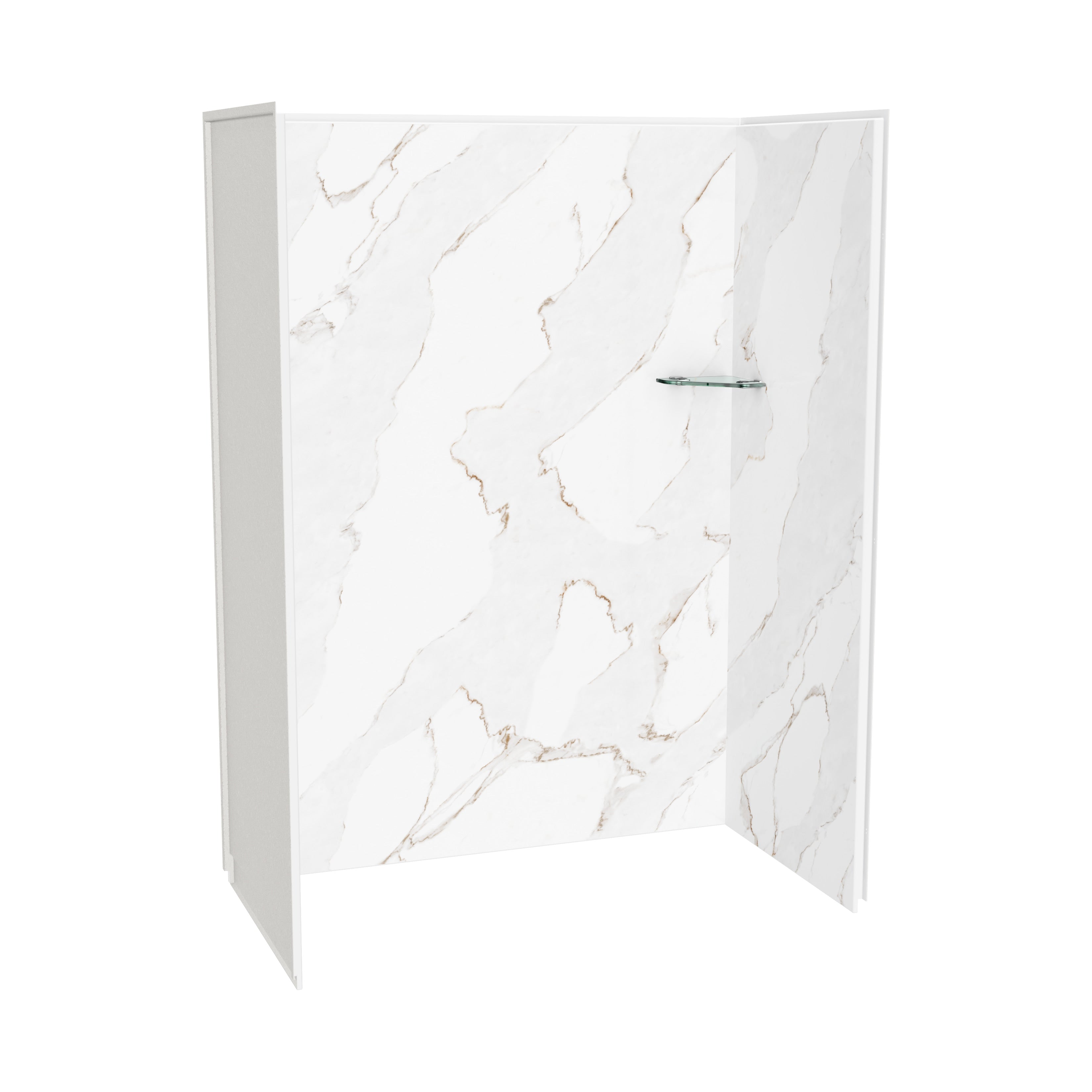 Maax Utile 6032 Composite Direct-to-Stud Three-Piece Alcove Shower Wall Kit