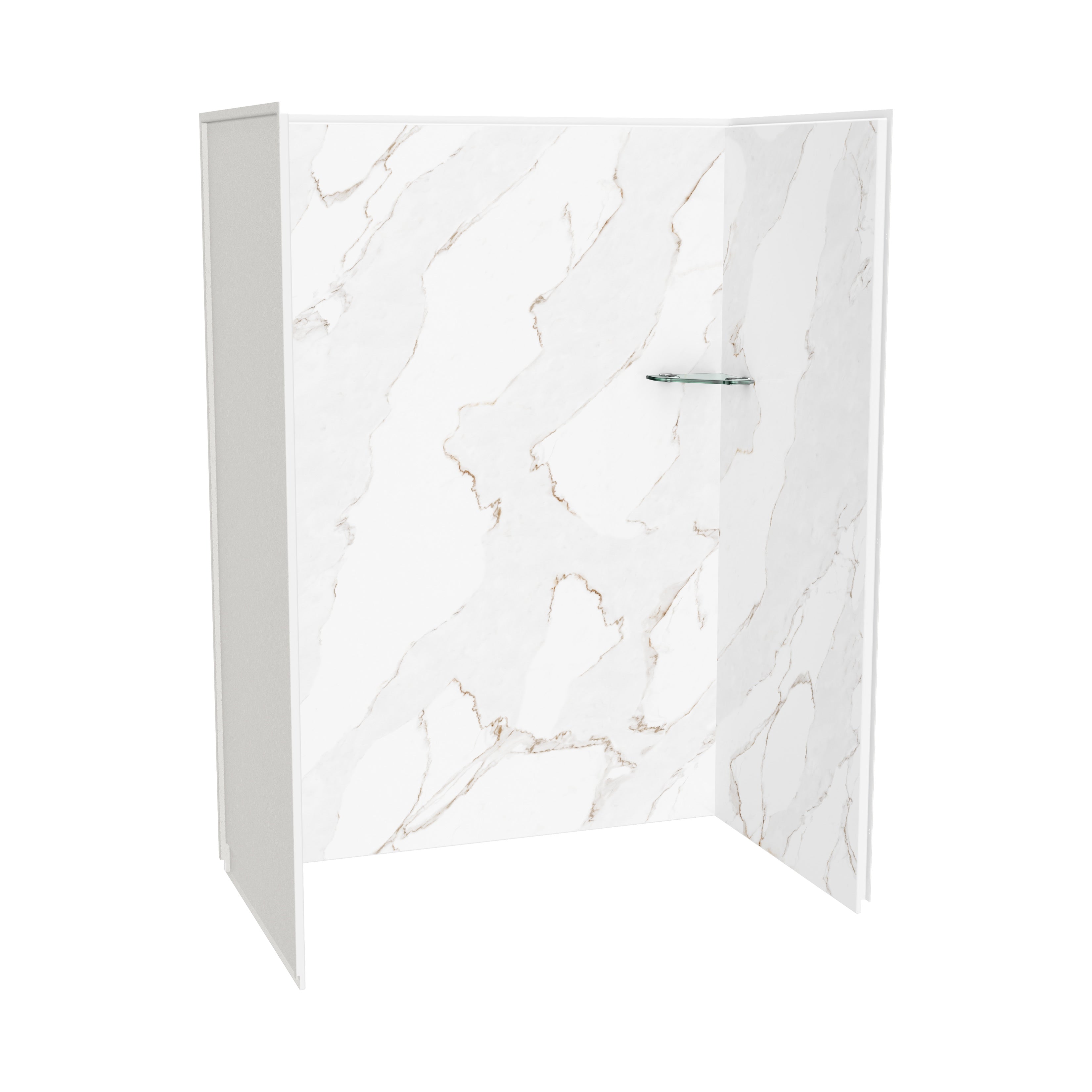 Maax Utile 6036 Composite Direct-to-Stud Three-Piece Alcove Shower Wall Kit
