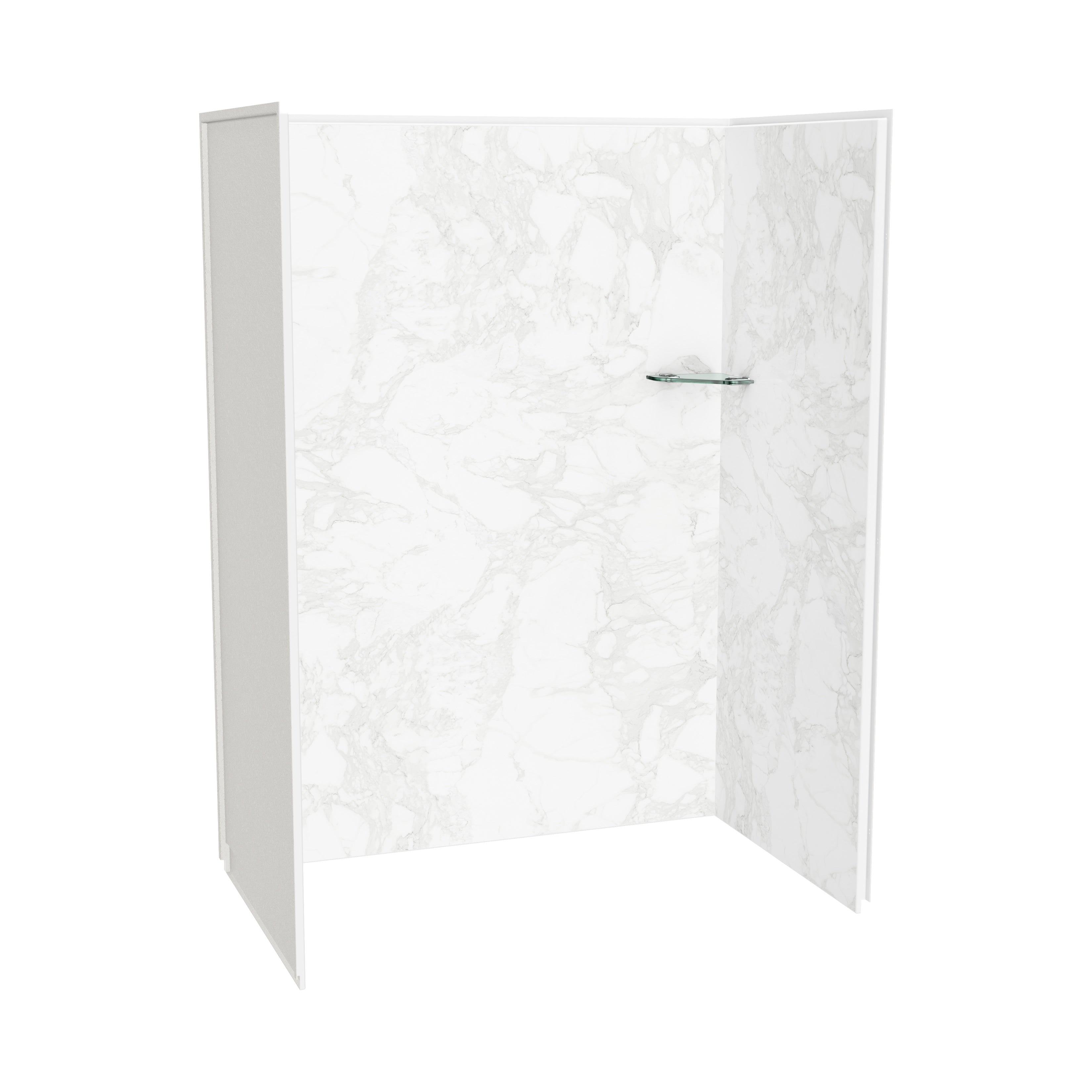 Maax Utile 6036 Composite Direct-to-Stud Three-Piece Alcove Shower Wall Kit