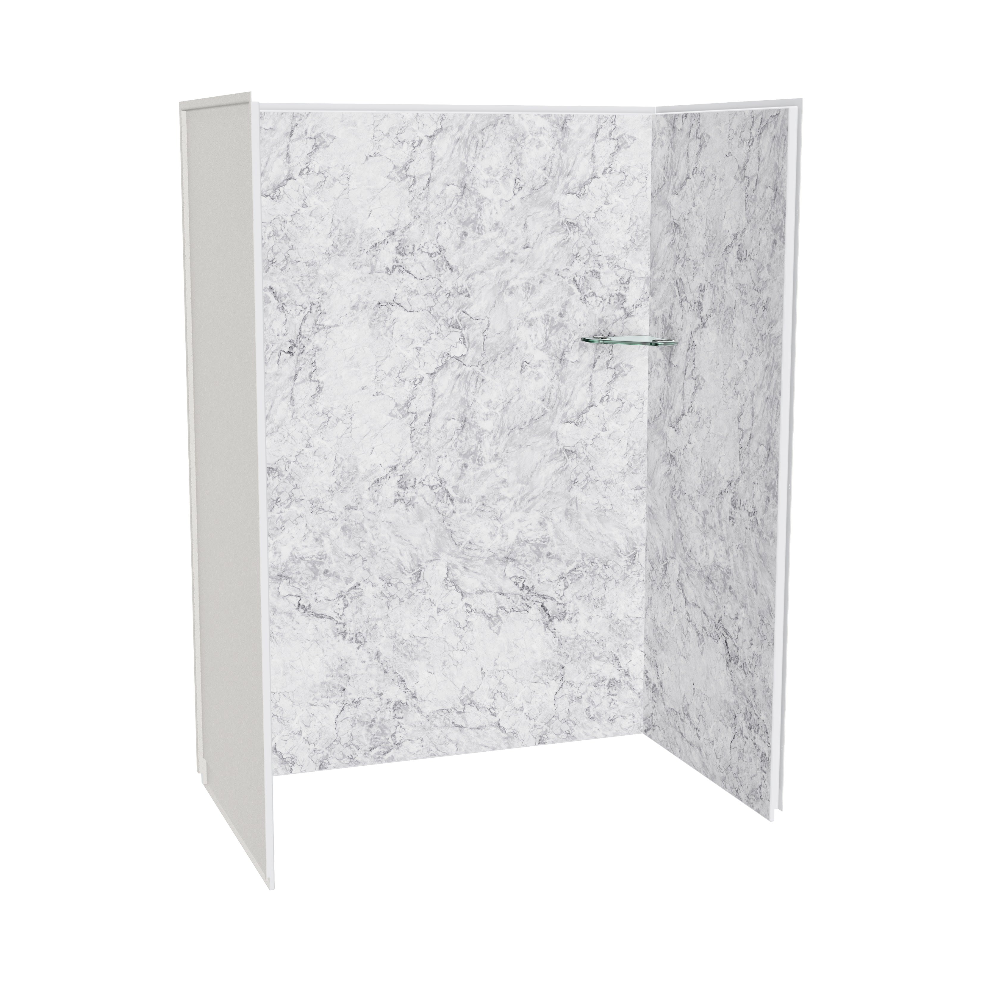 Maax Utile 6036 Composite Direct-to-Stud Three-Piece Alcove Shower Wall Kit