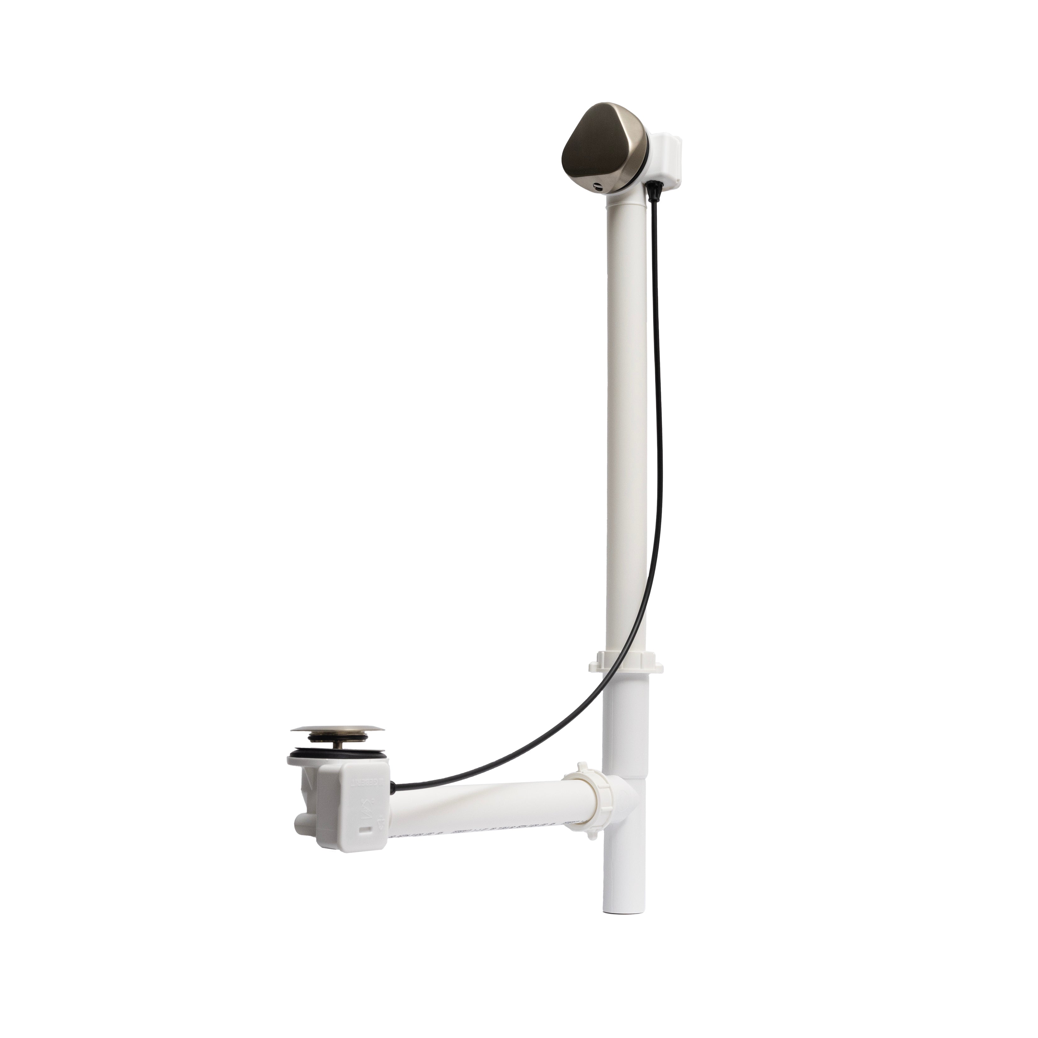 Maax Rotary Turn Cable-Operated Waste and Overflow, 33 in. Cable, Complete Kit