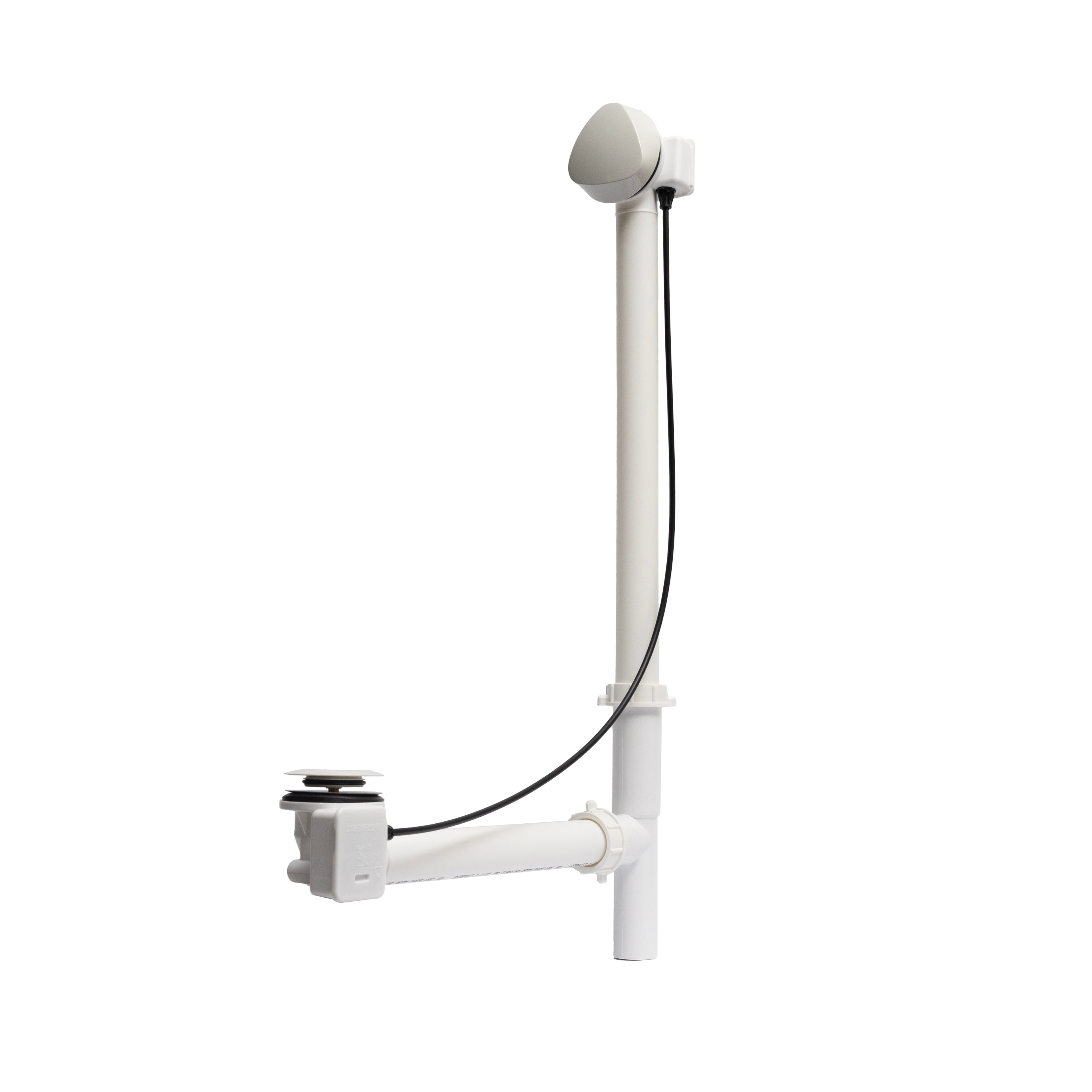 Maax Rotary Turn Cable-Operated Waste and Overflow, 33 in. Cable, Complete Kit