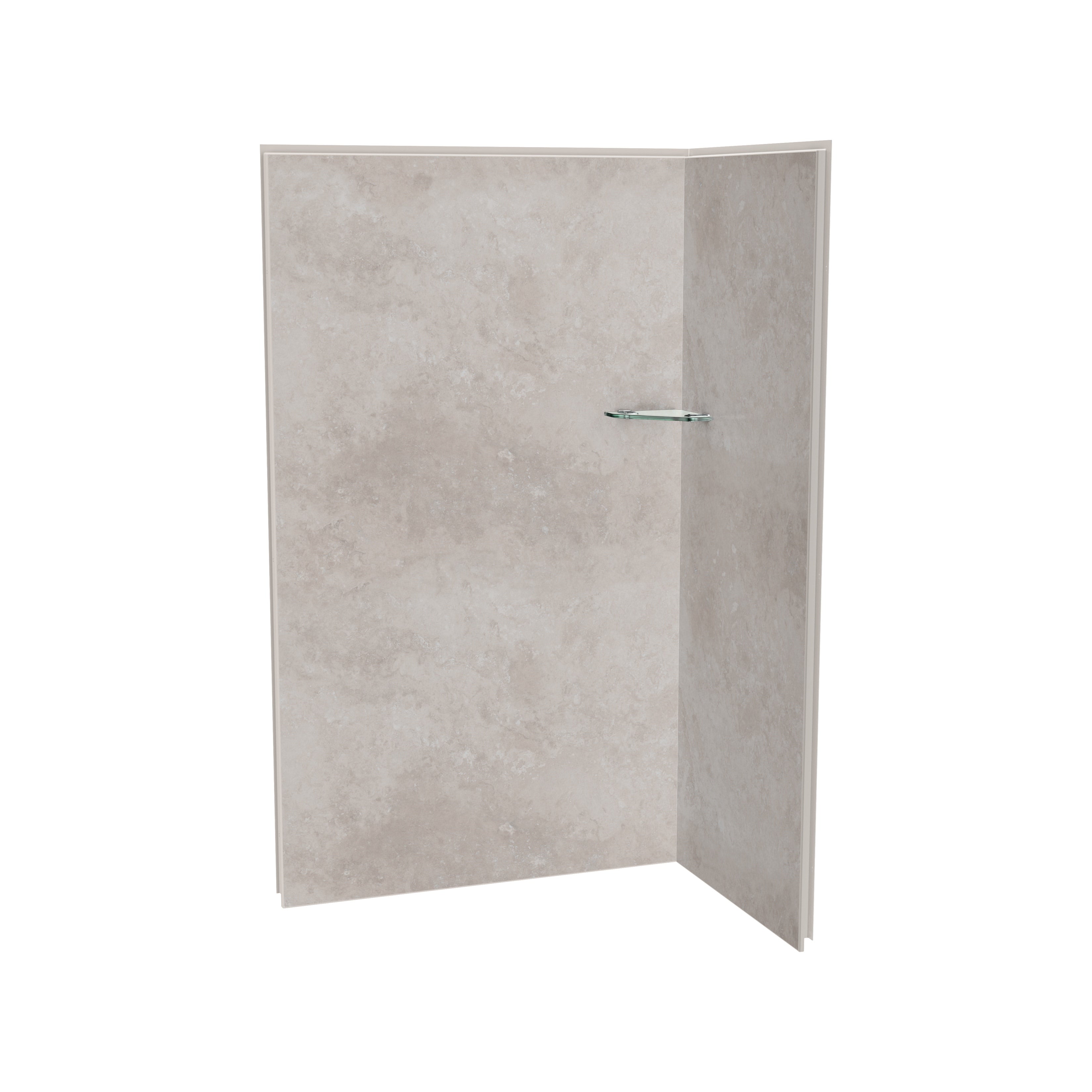 Maax Utile 4832 Composite Direct-to-Stud Two-Piece Corner Shower Wall Kit