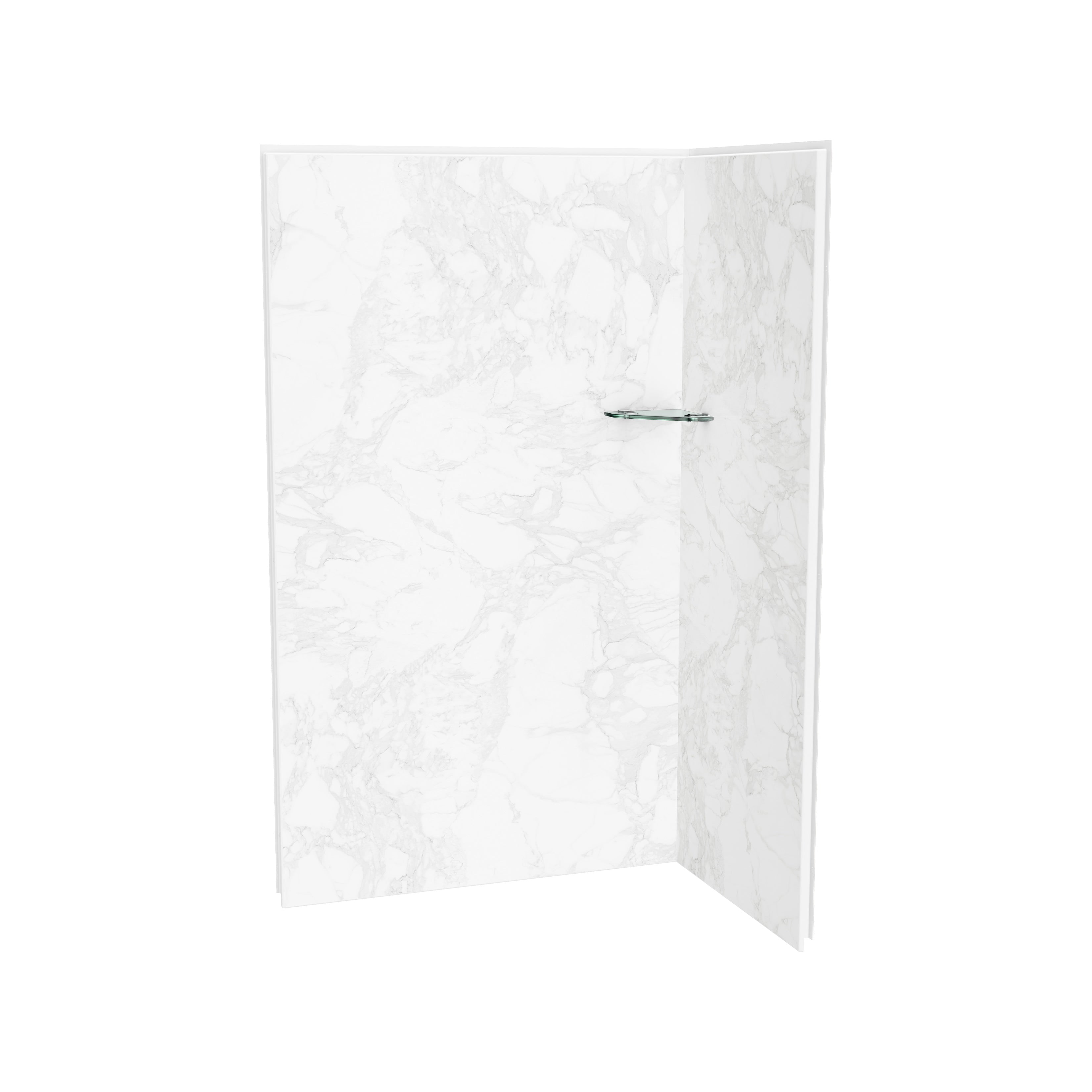 Maax Utile 4832 Composite Direct-to-Stud Two-Piece Corner Shower Wall Kit
