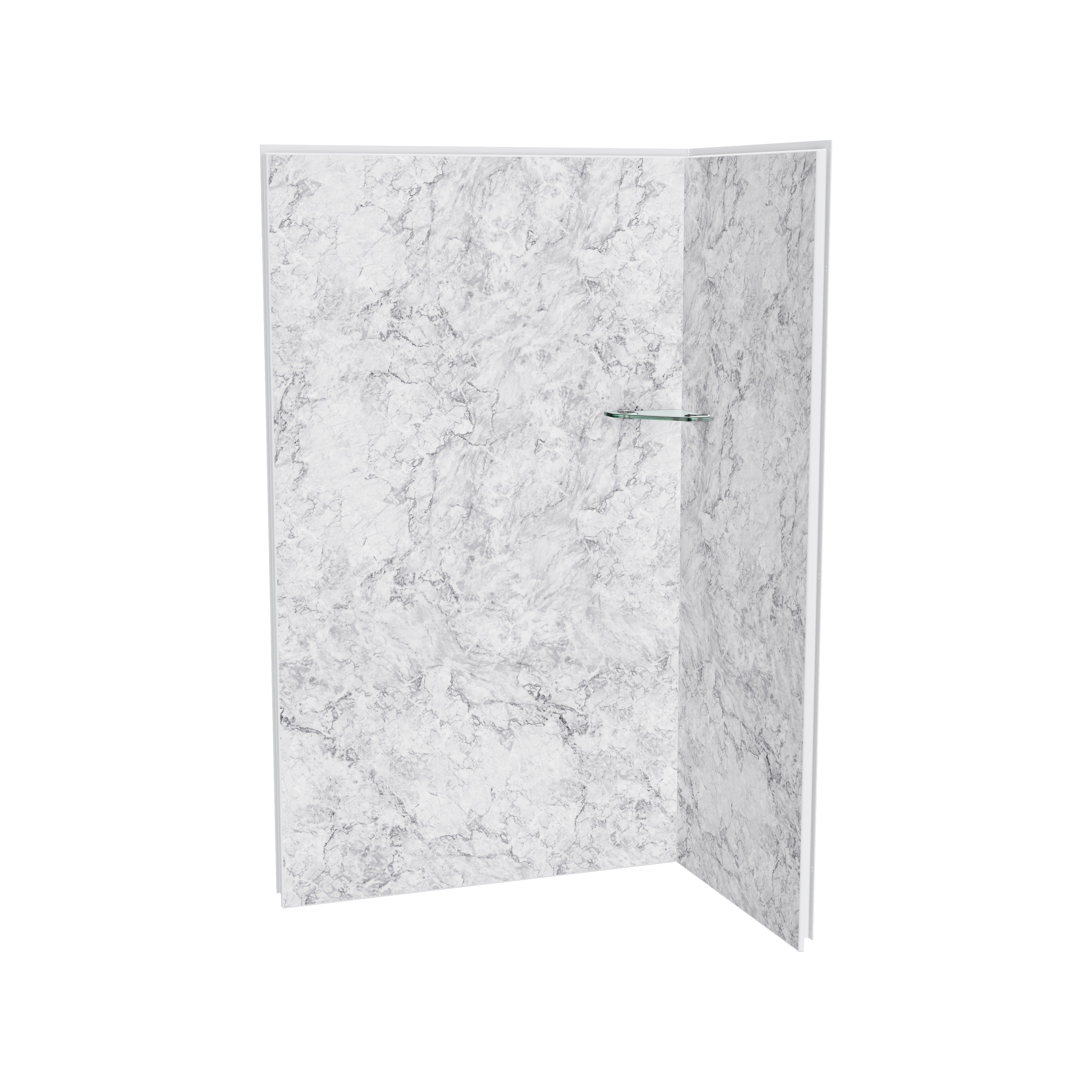 Maax Utile 4832 Composite Direct-to-Stud Two-Piece Corner Shower Wall Kit