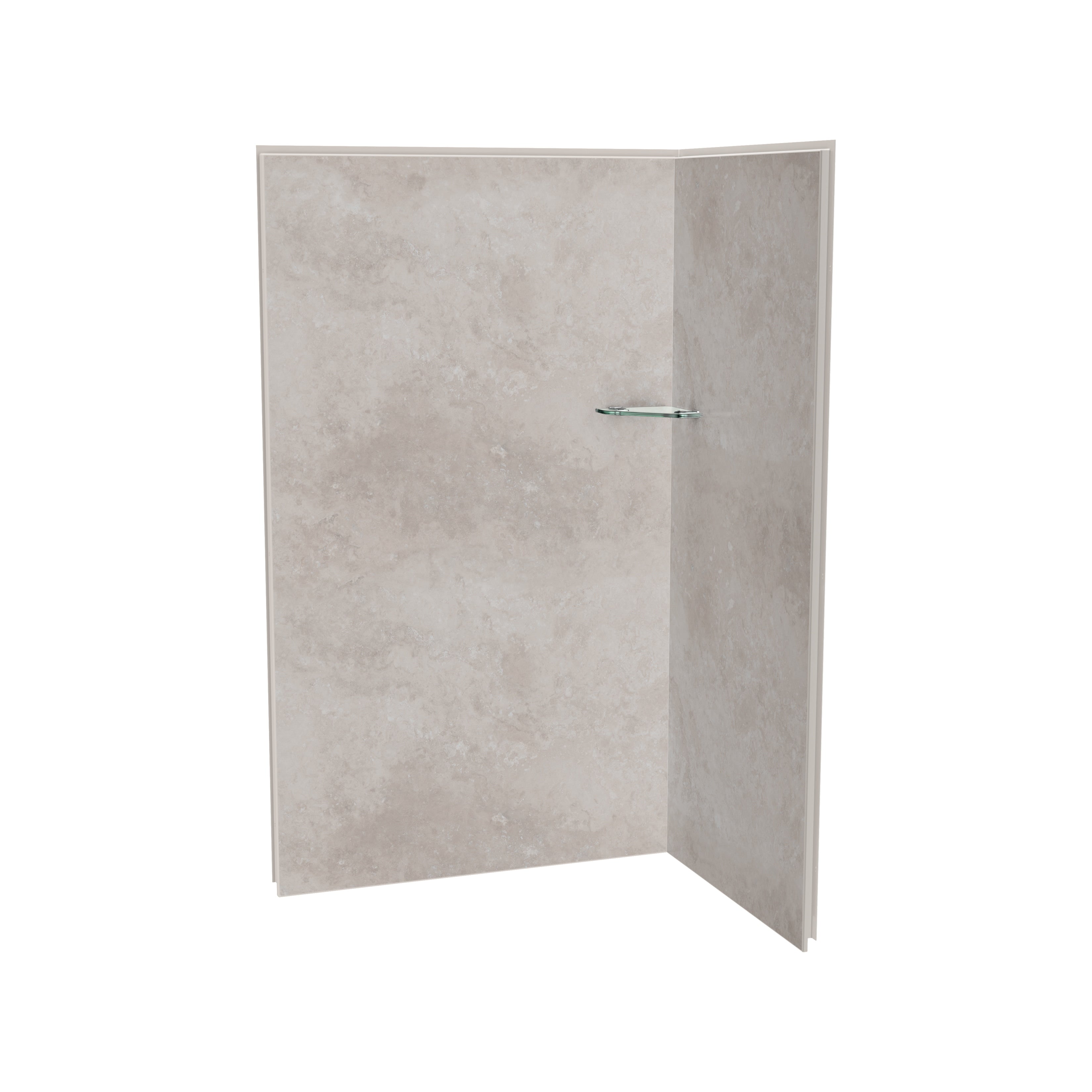 Maax Utile 4836 Composite Direct-to-Stud Two-Piece Corner Shower Wall Kit
