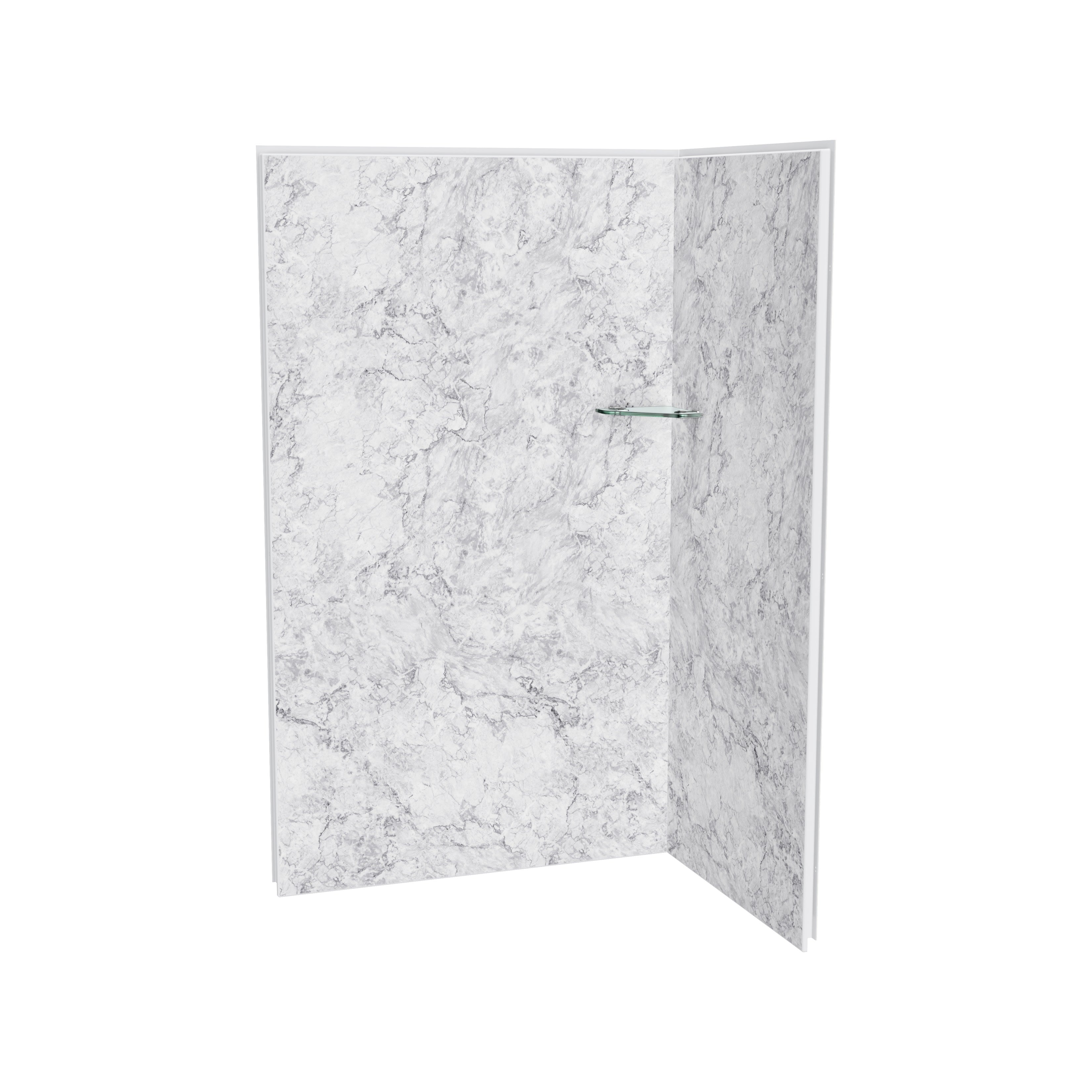 Maax Utile 4836 Composite Direct-to-Stud Two-Piece Corner Shower Wall Kit