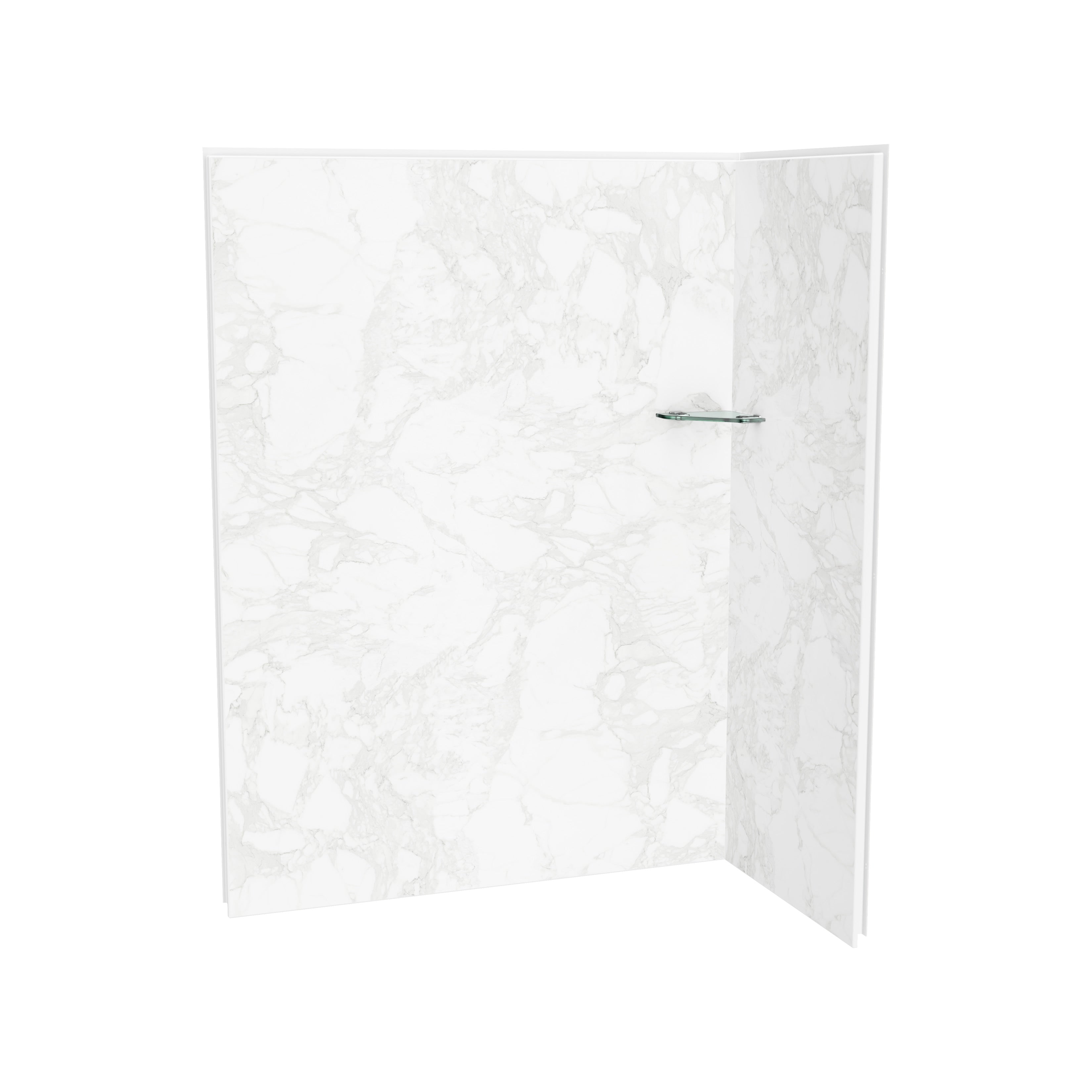 Maax Utile 6032 Composite Direct-to-Stud Two-Piece Corner Shower Wall Kit