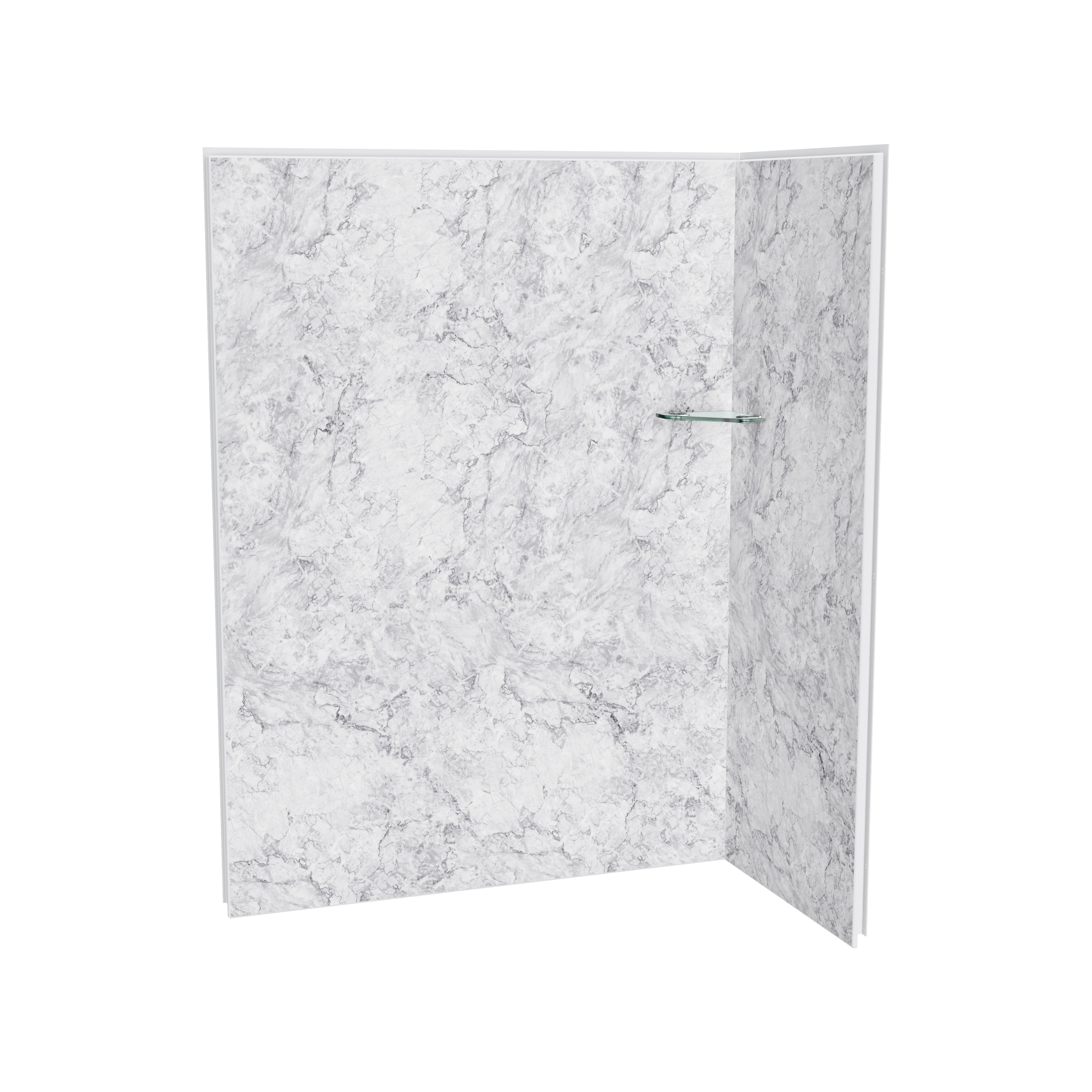 Maax Utile 6032 Composite Direct-to-Stud Two-Piece Corner Shower Wall Kit