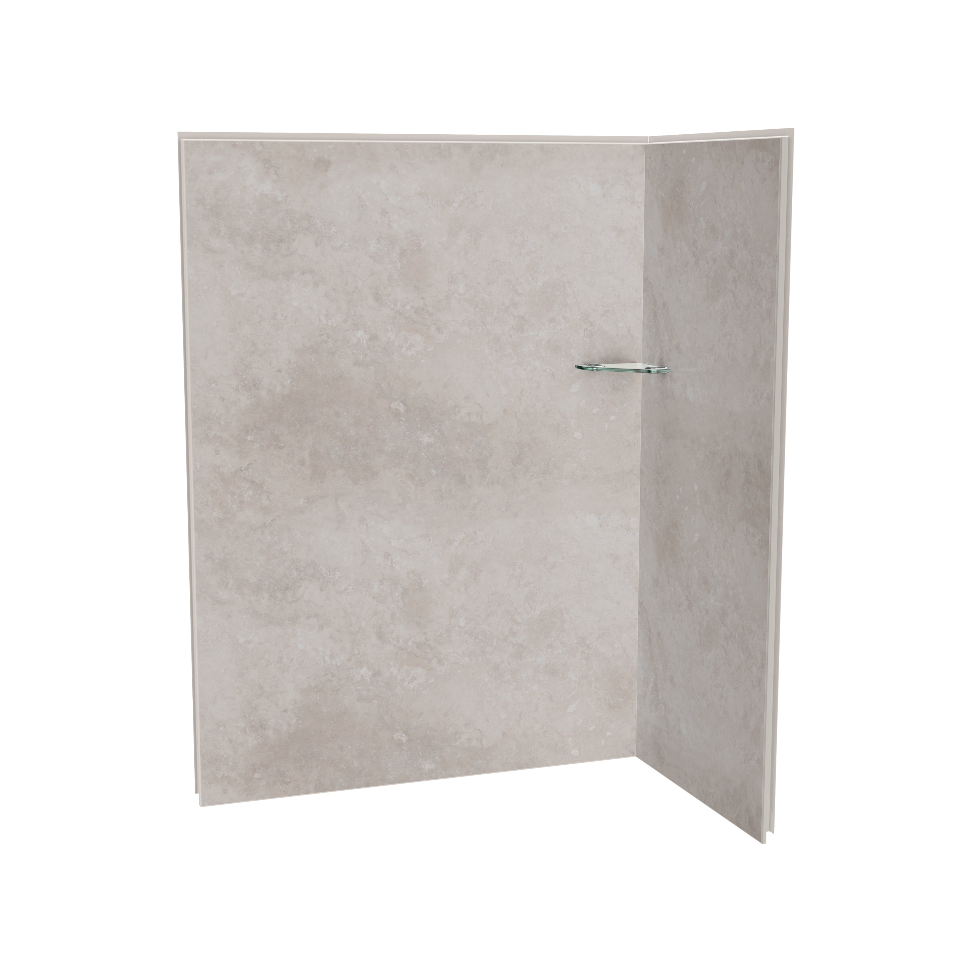 Maax Utile 6036 Composite Direct-to-Stud Two-Piece Corner Shower Wall Kit