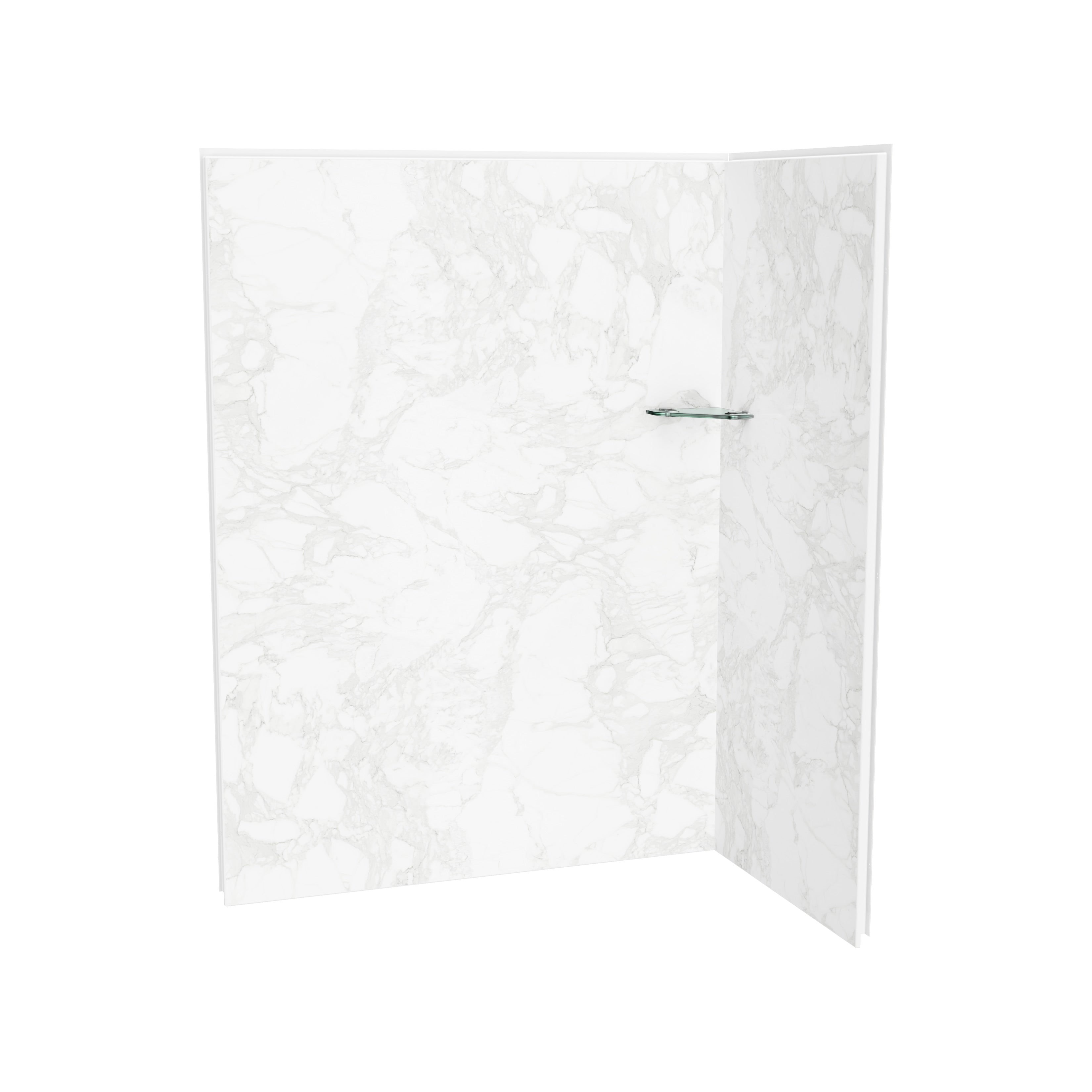 Maax Utile 6036 Composite Direct-to-Stud Two-Piece Corner Shower Wall Kit