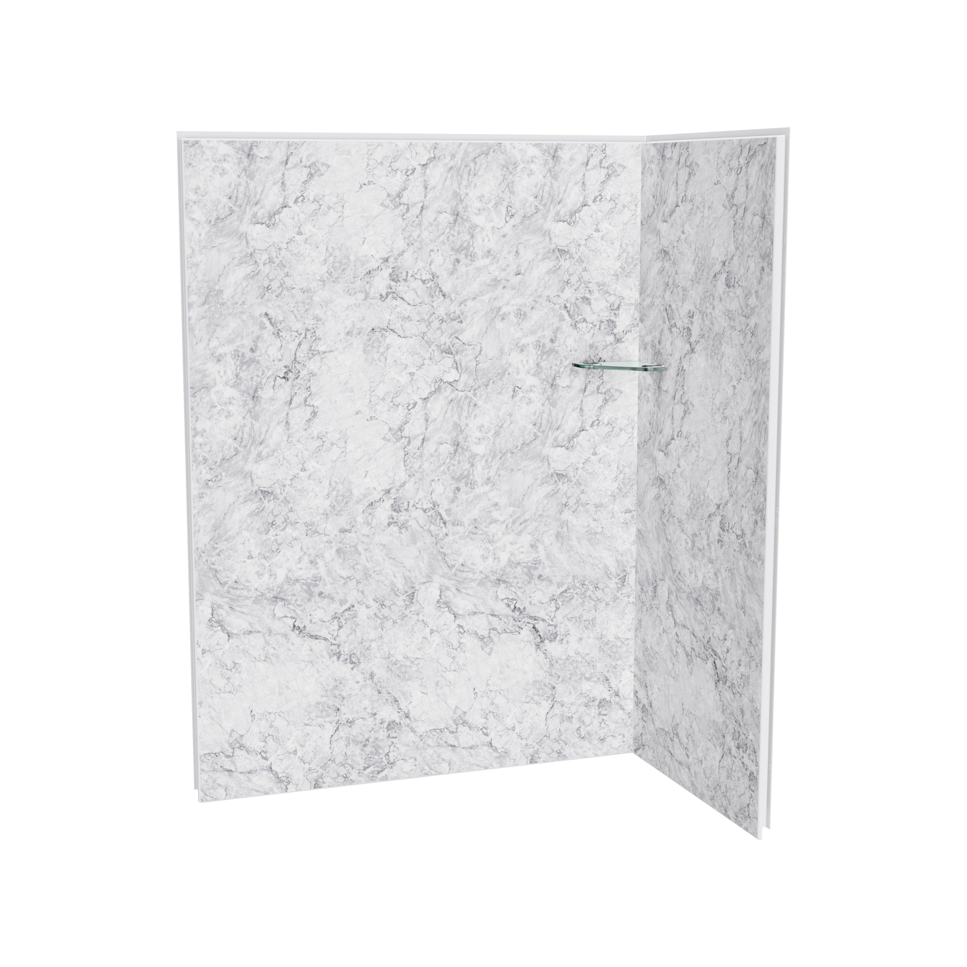 Maax Utile 6036 Composite Direct-to-Stud Two-Piece Corner Shower Wall Kit