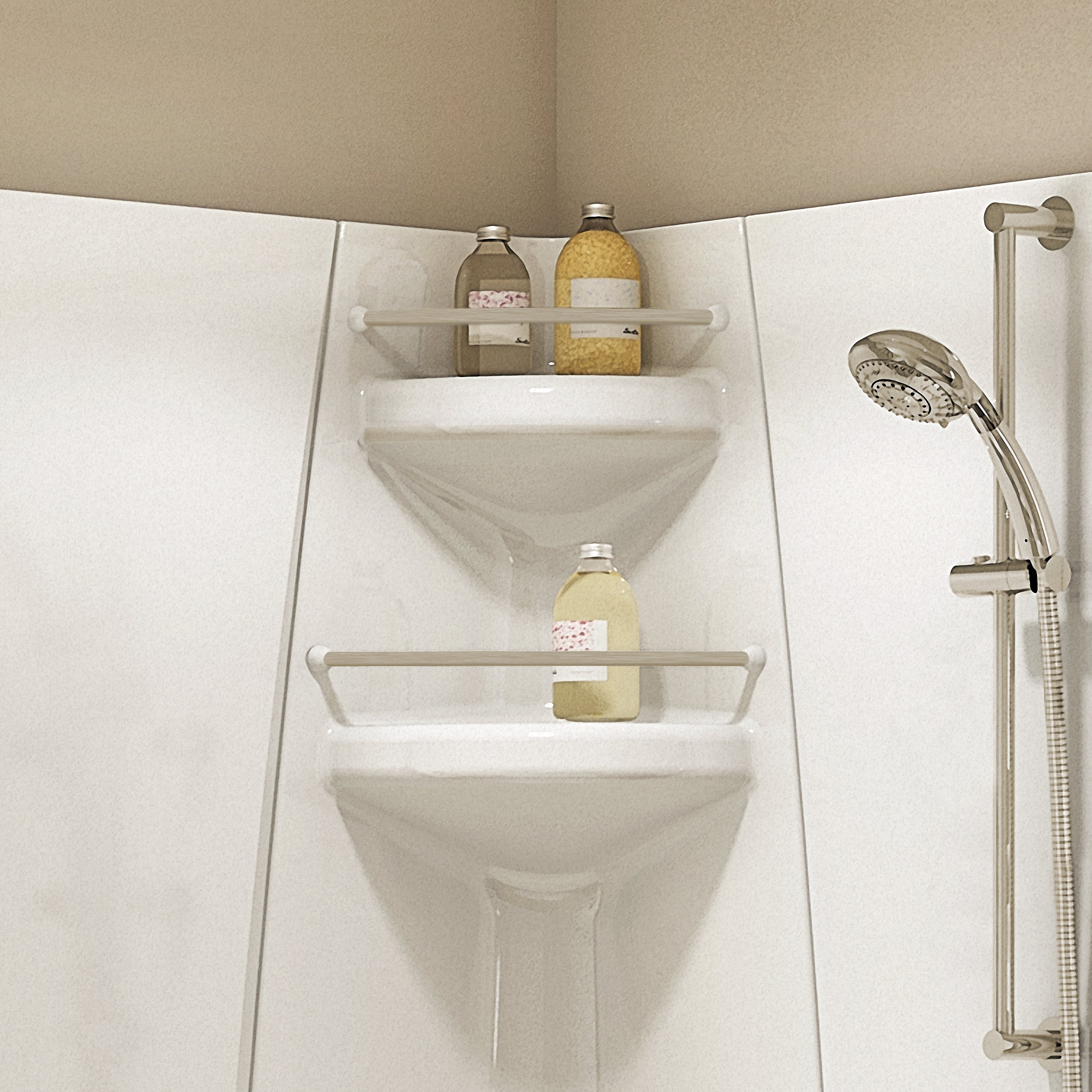 Maax Freestyle 40 Neo-Round 40 x 40 Acrylic Corner Center Drain Two-Piece Shower