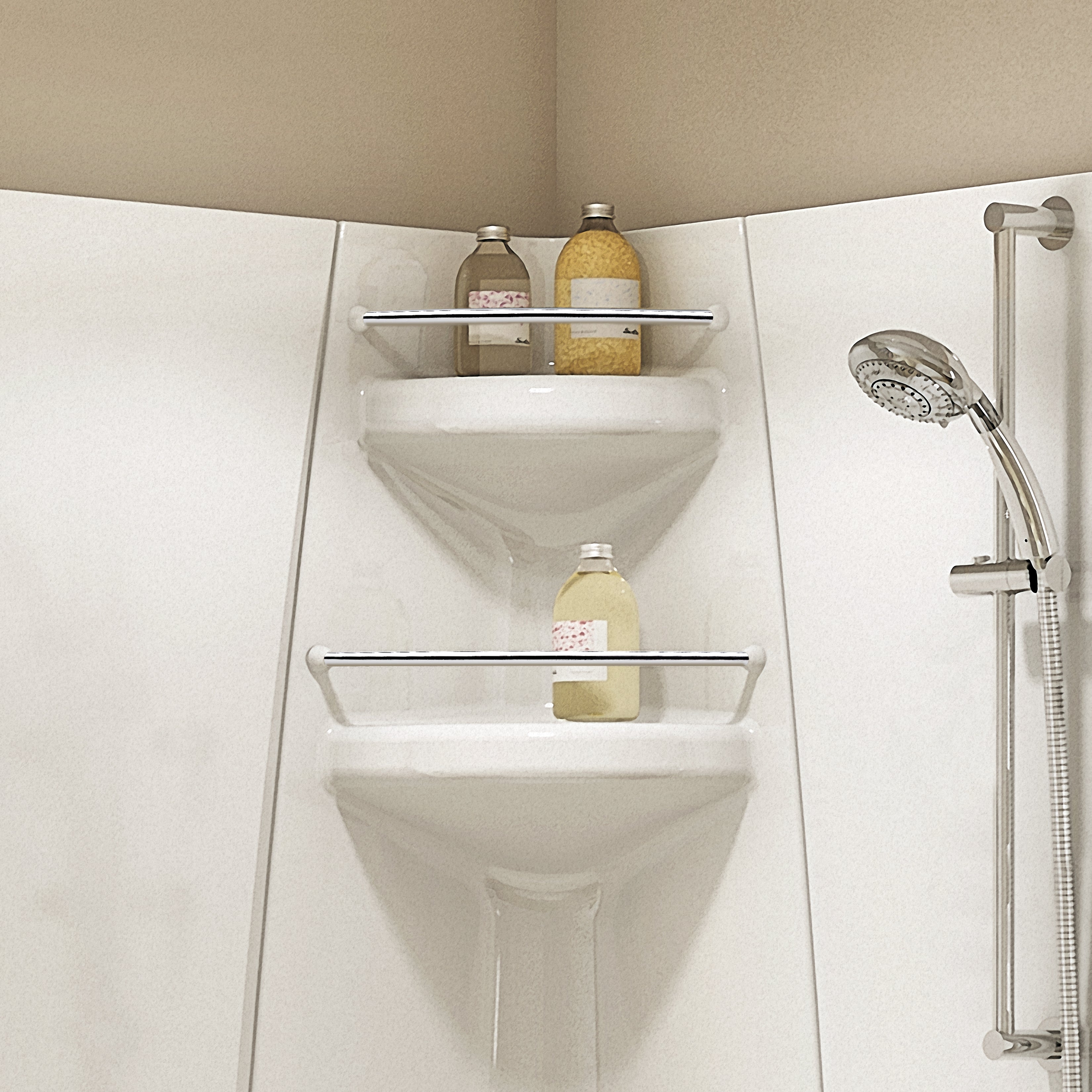 Maax Freestyle 40 Neo-Round 40 x 40 Acrylic Corner Center Drain Two-Piece Shower