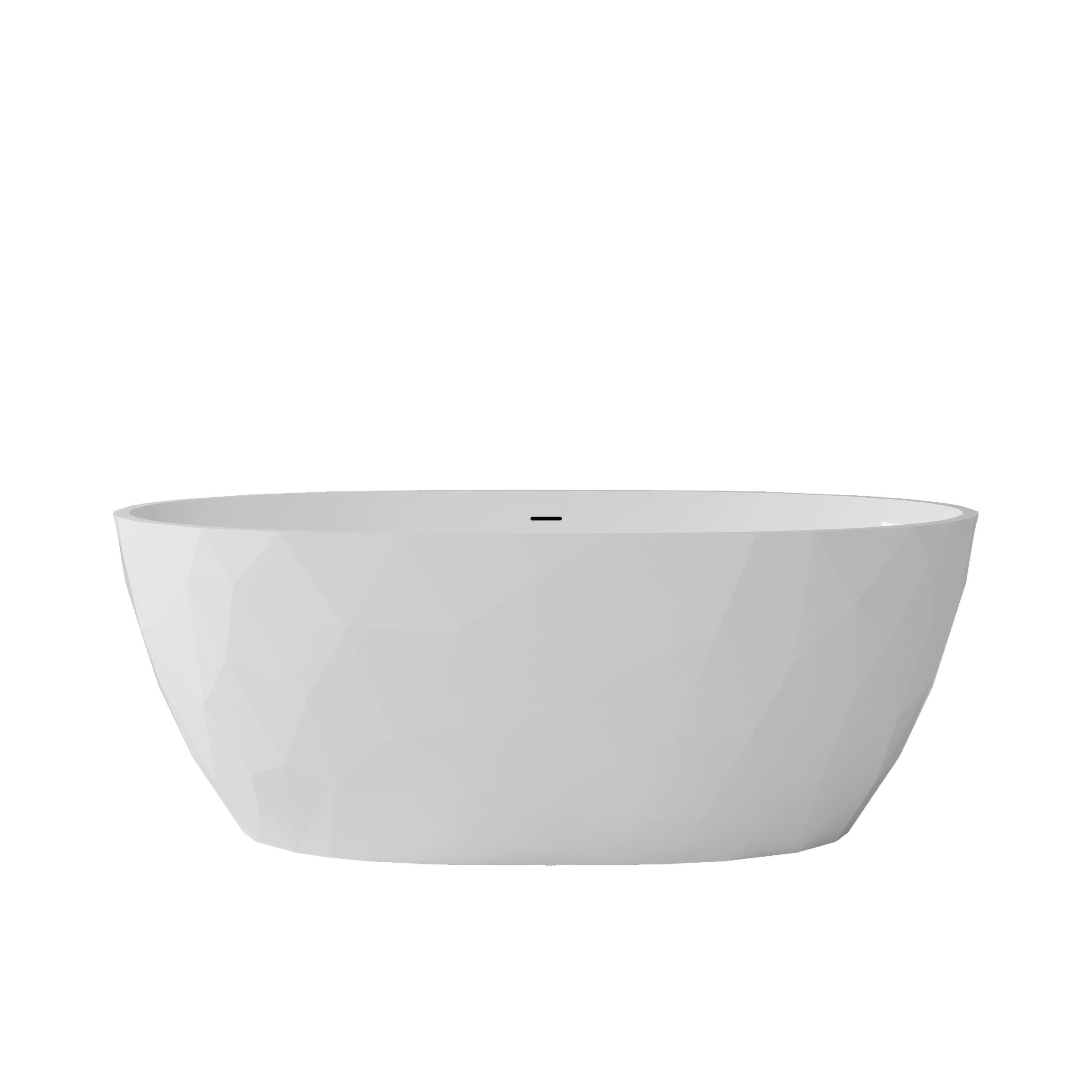 Maax Fura 6732 Acrylic Freestanding Center Drain Bathtub