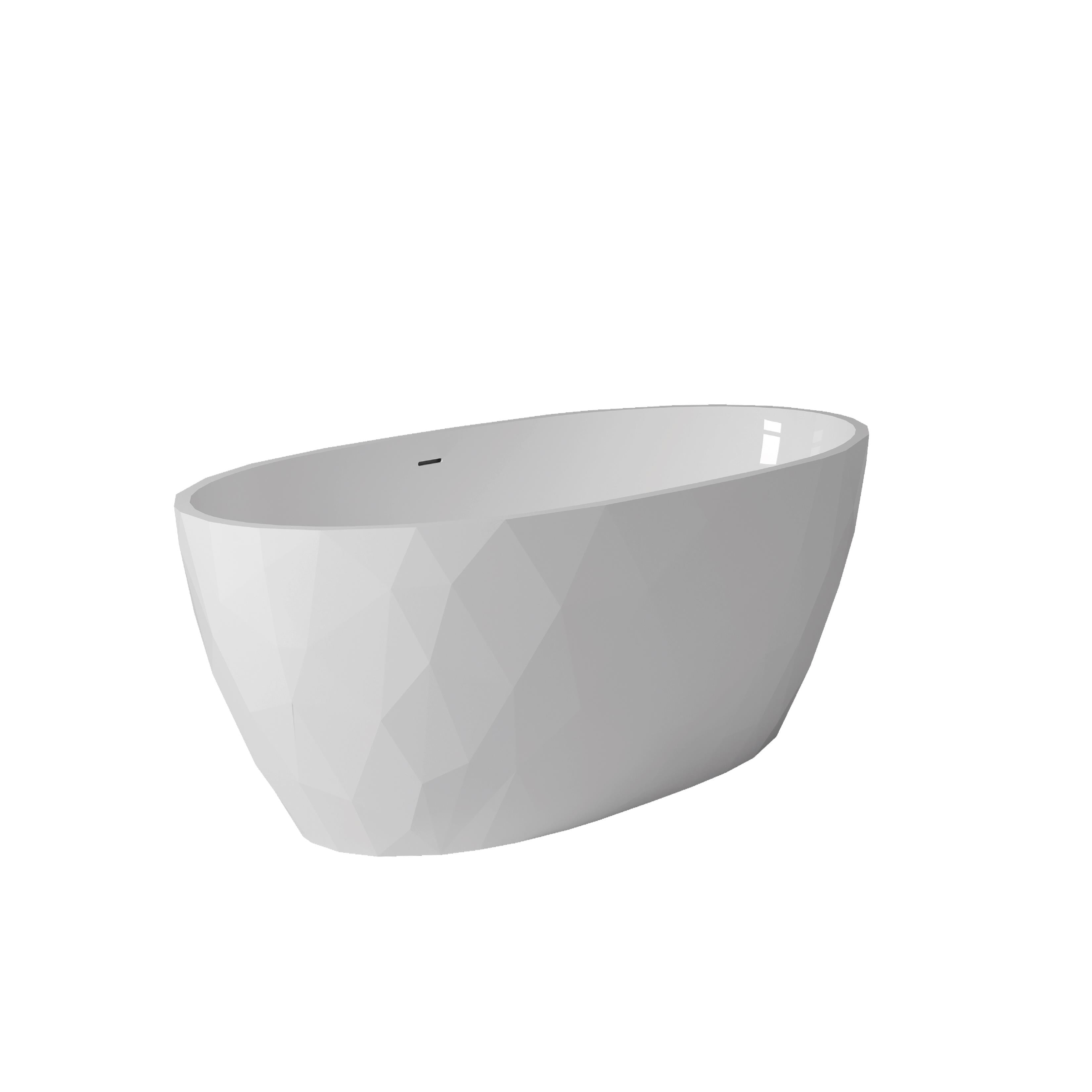Maax Fura 6732 Acrylic Freestanding Center Drain Bathtub