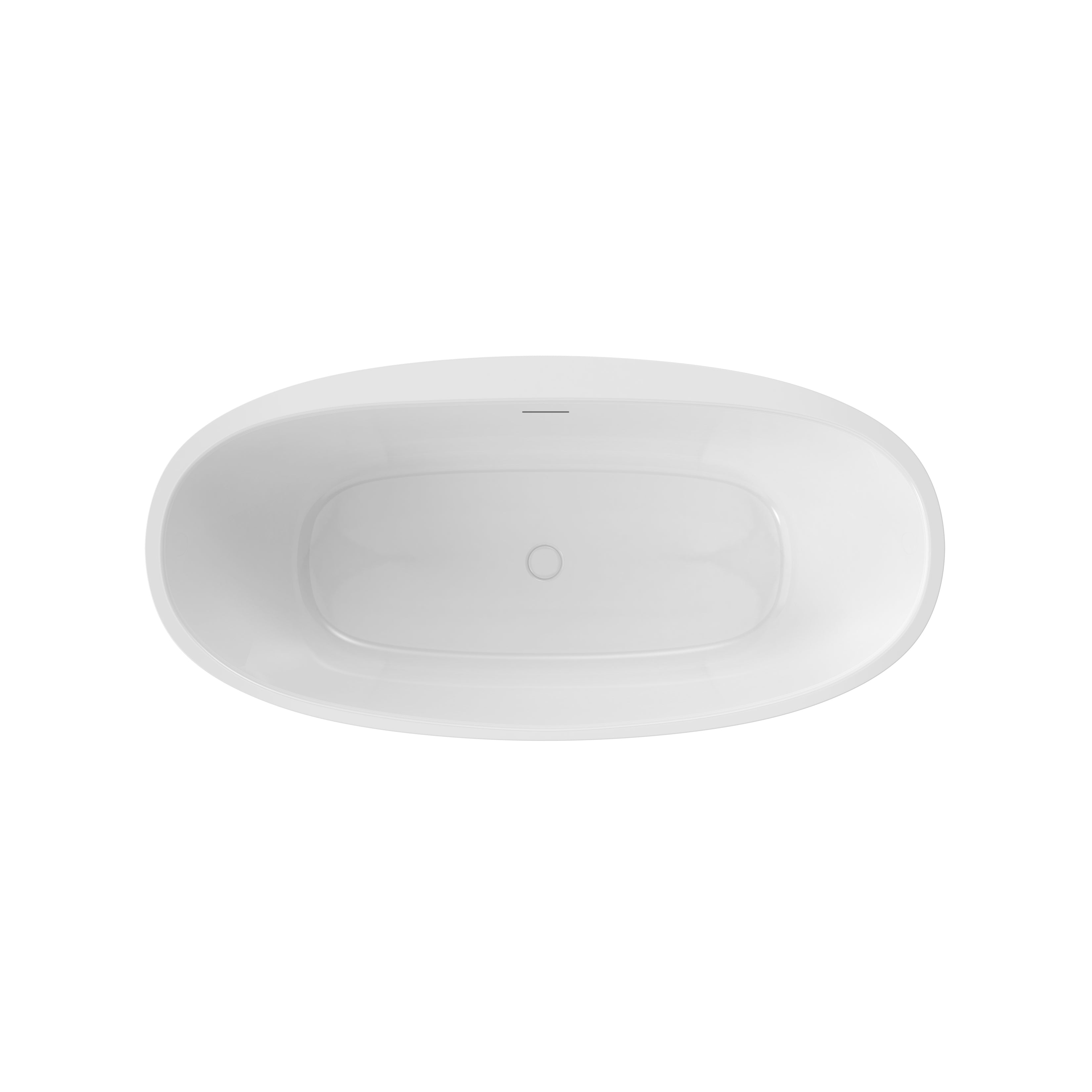 Maax Hatto 6732 Acrylic Freestanding Center Drain Bathtub