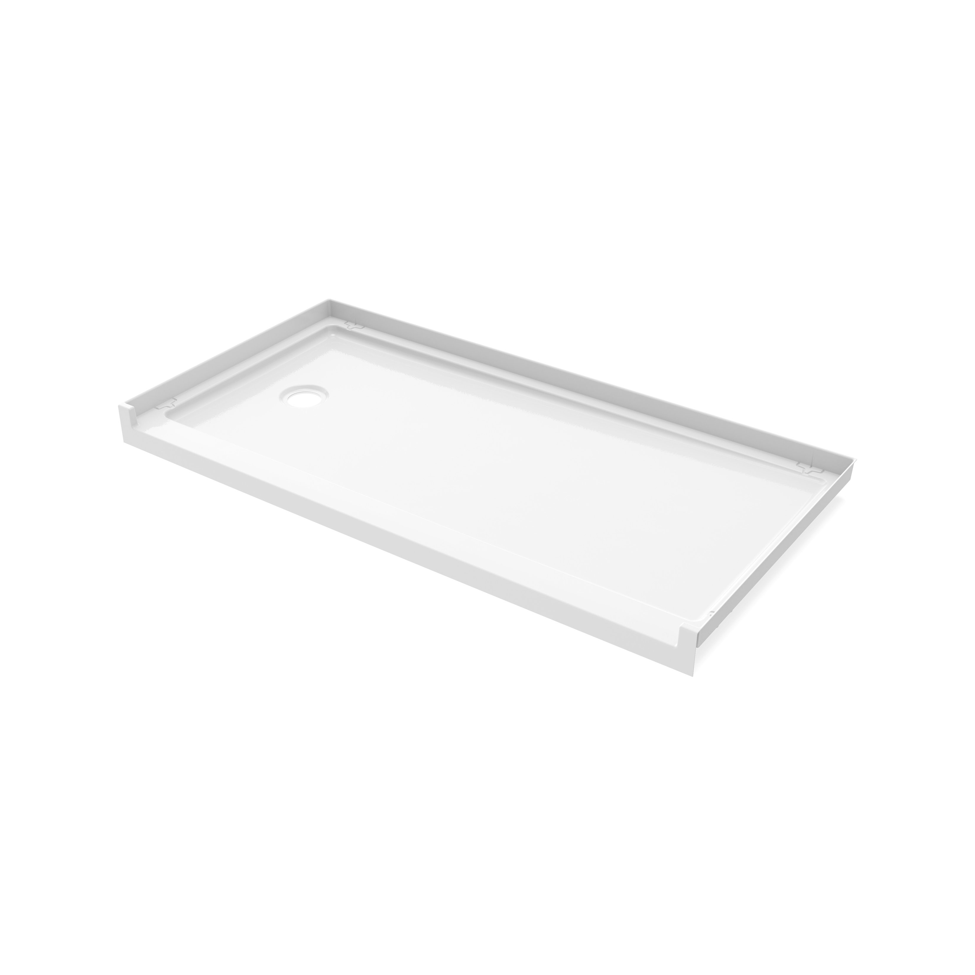 Maax Interflo 6030 Acrylic Alcove Shower Base with Drain